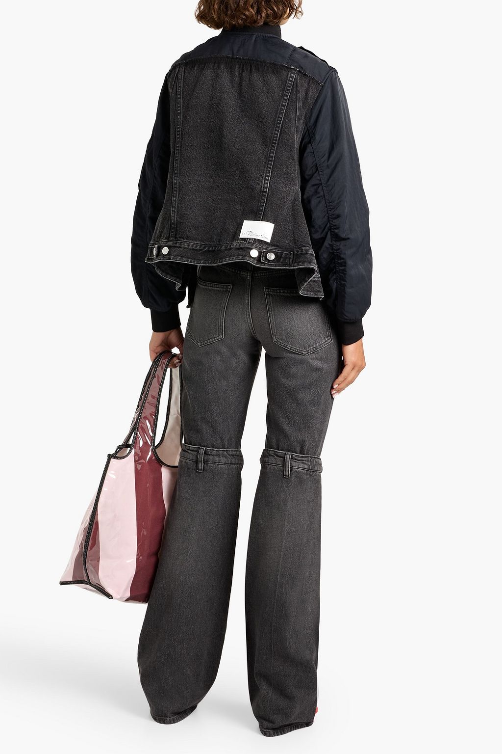 3.1 PHILLIP LIM Ruffled denim and shell jacket