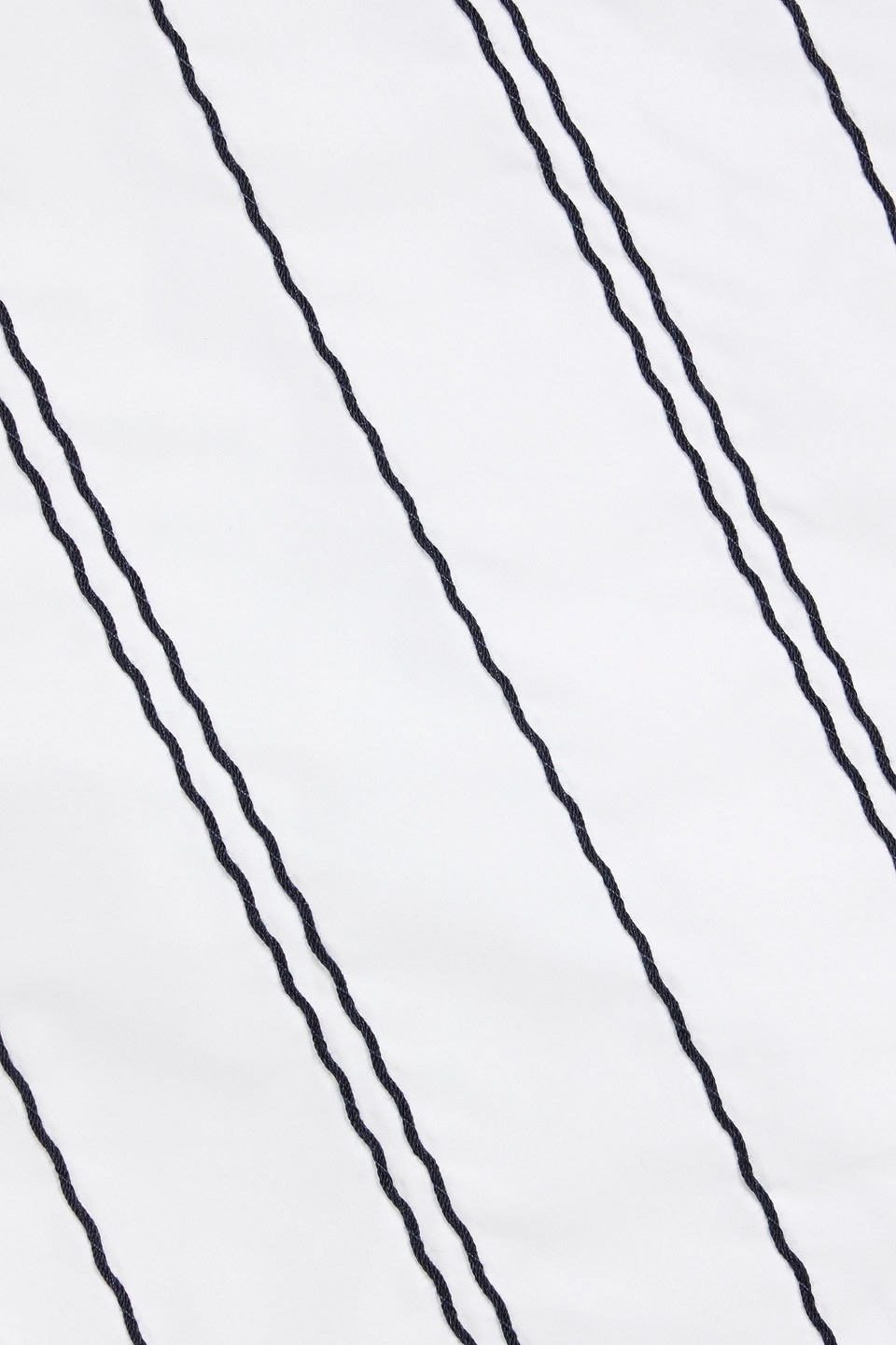 3.1 Phillip Lim Embroidered Striped Cotton-blend Poplin Shirt In White