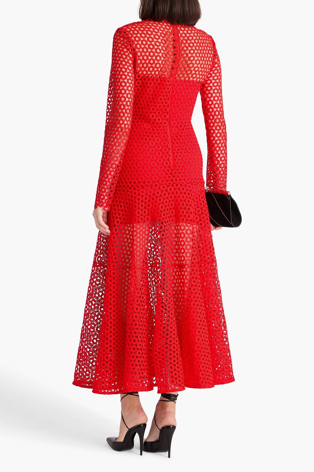 DAVID KOMA Macramé maxi dress