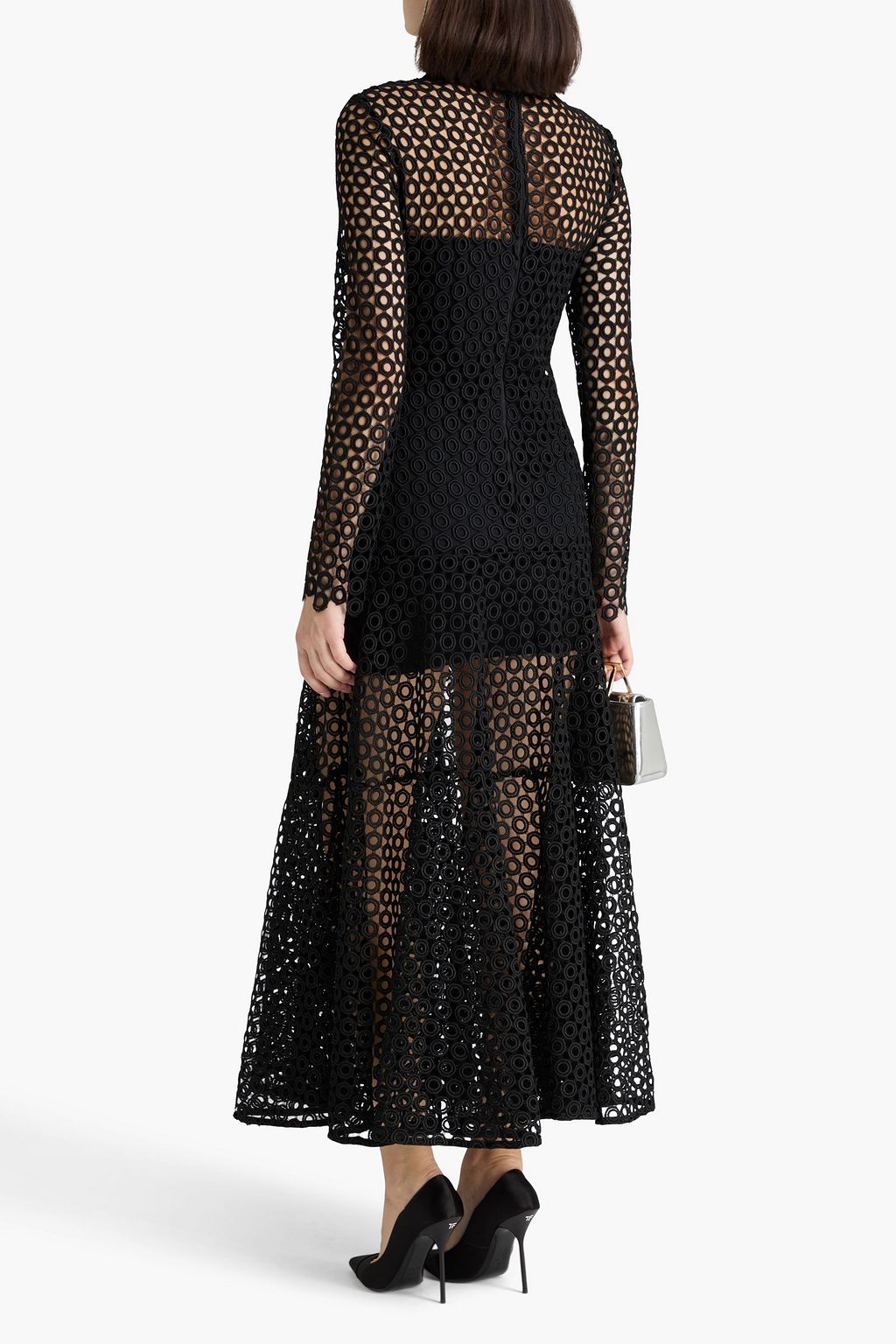 DAVID KOMA Macramé maxi dress