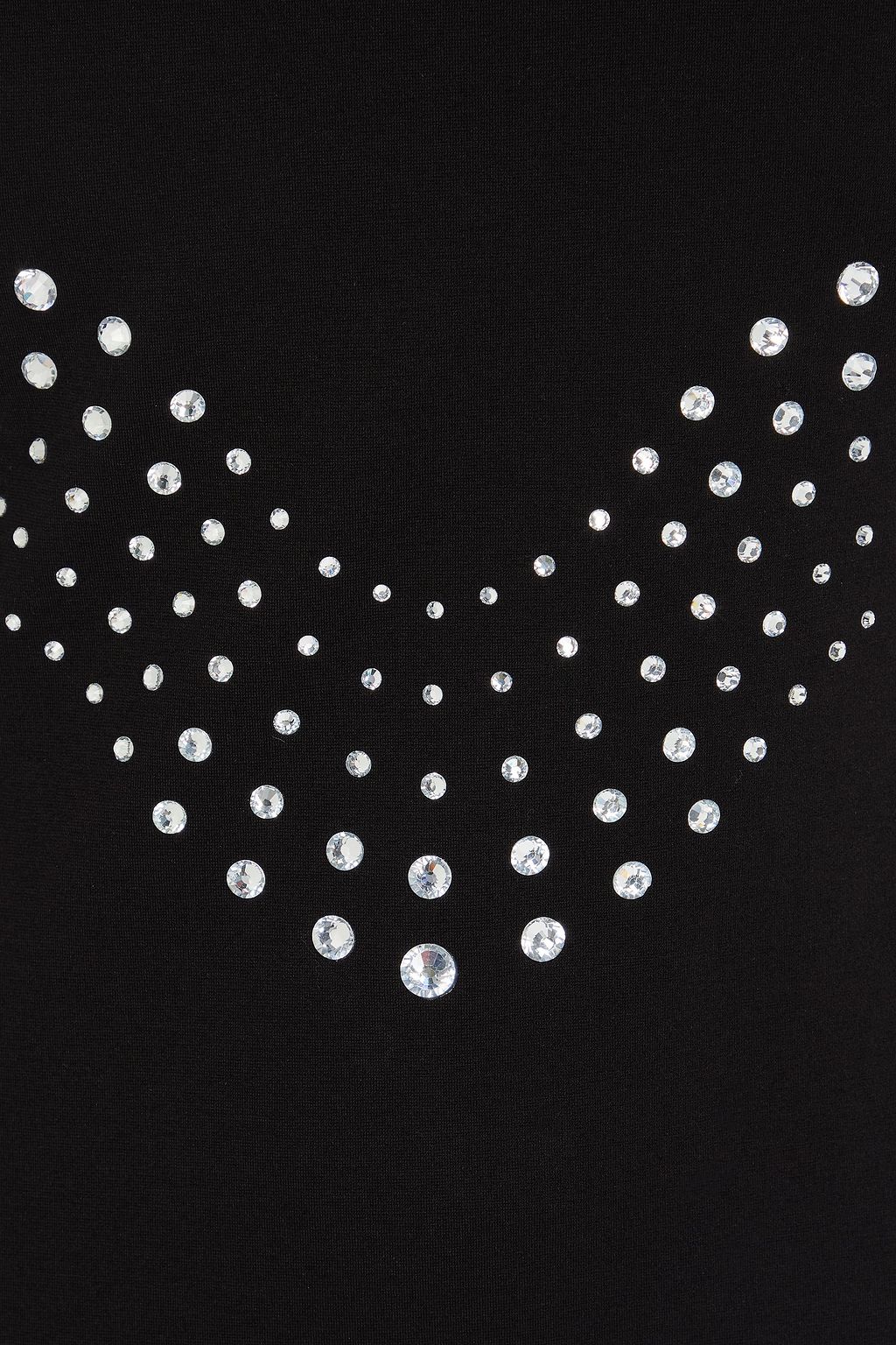 DAVID KOMA Crystal-embellished jersey midi dress