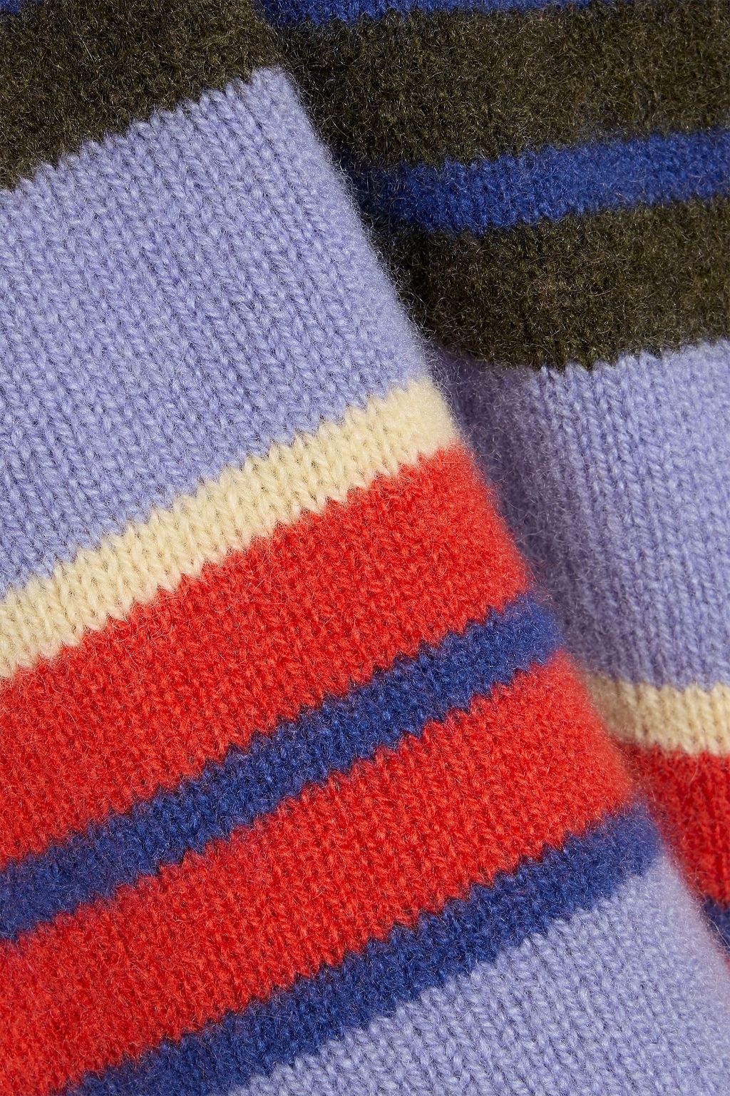THE ELDER STATESMAN Chaos striped cashmere polo sweater