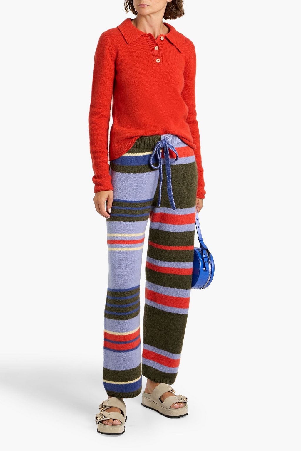 THE ELDER STATESMAN Cashmere polo sweater