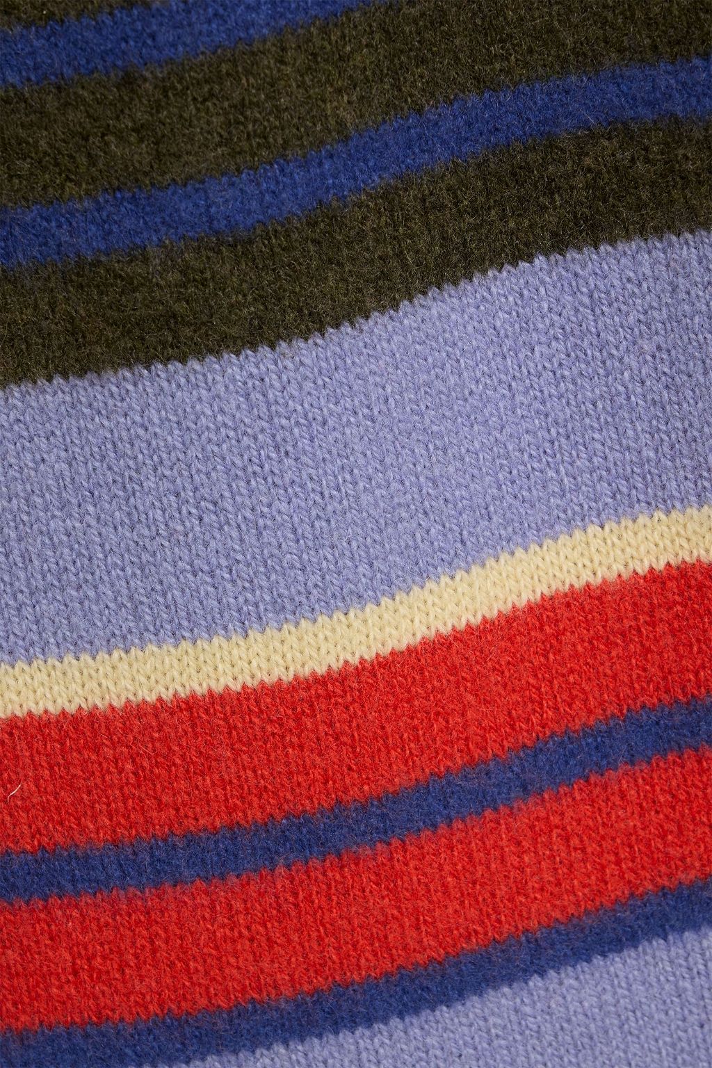THE ELDER STATESMAN Chaos striped cashmere track pants