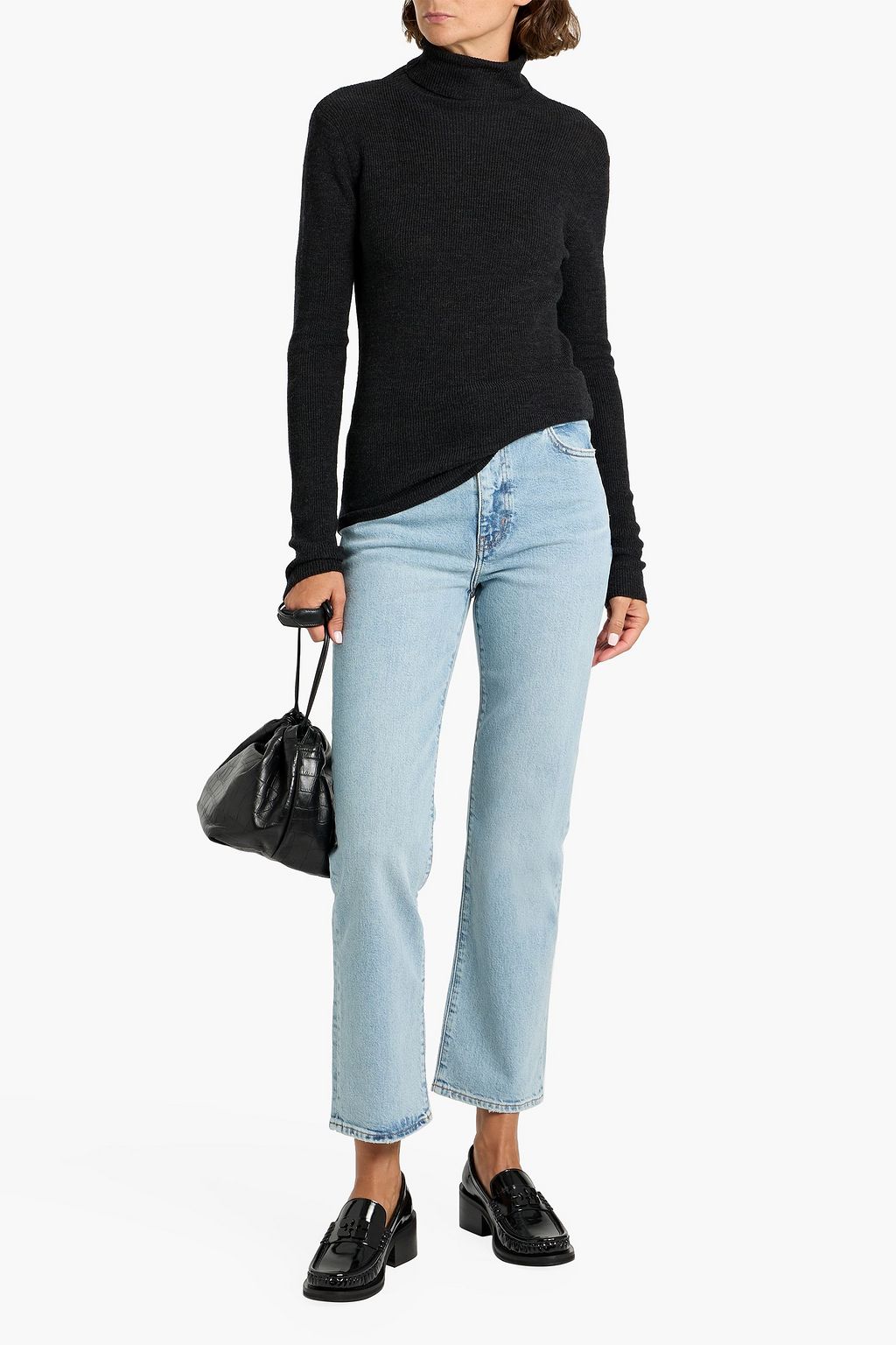 FRAME The Pixie Ruler high-rise straight-leg jeans