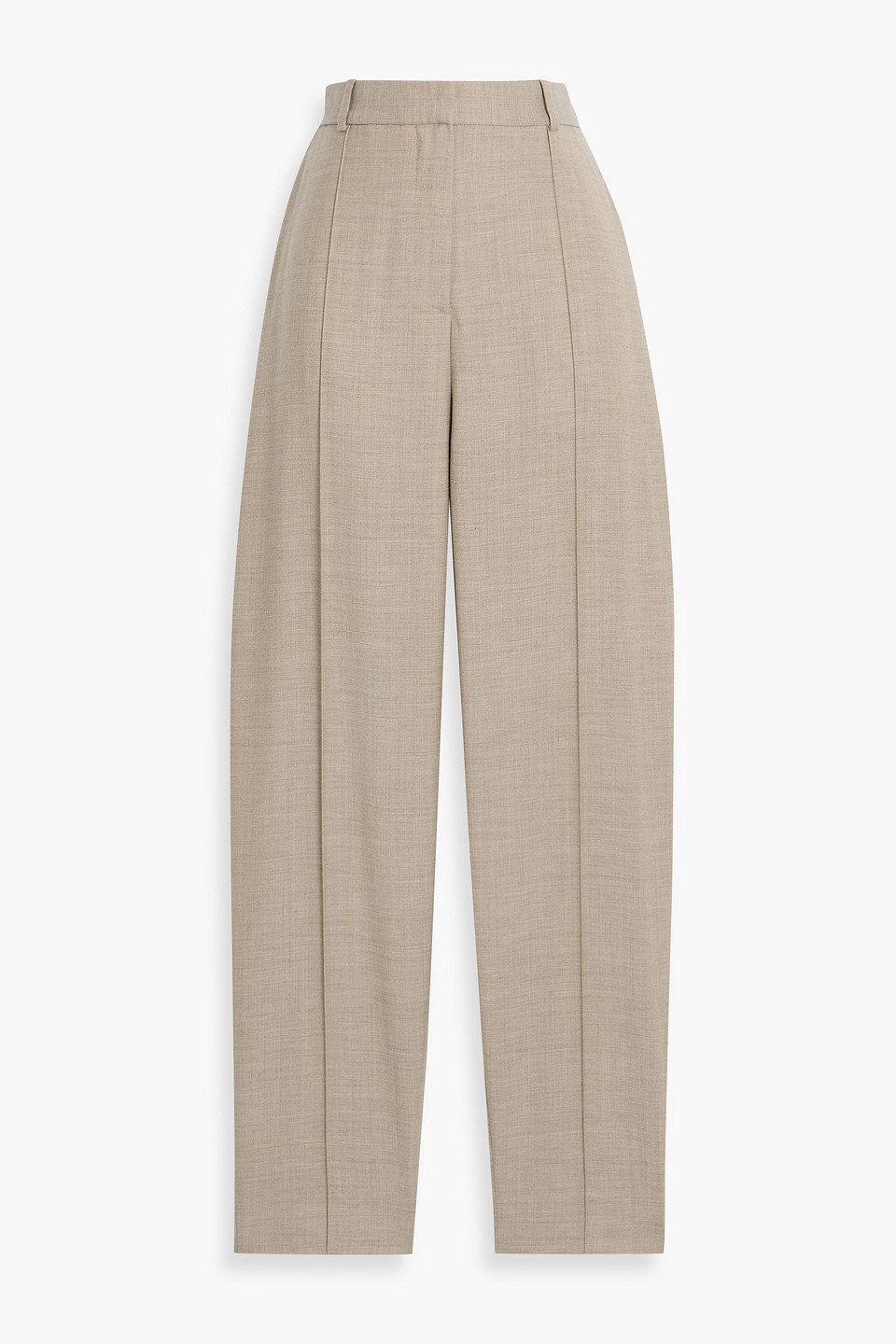 Totême Wool-twill Tapered Pants In Neutral