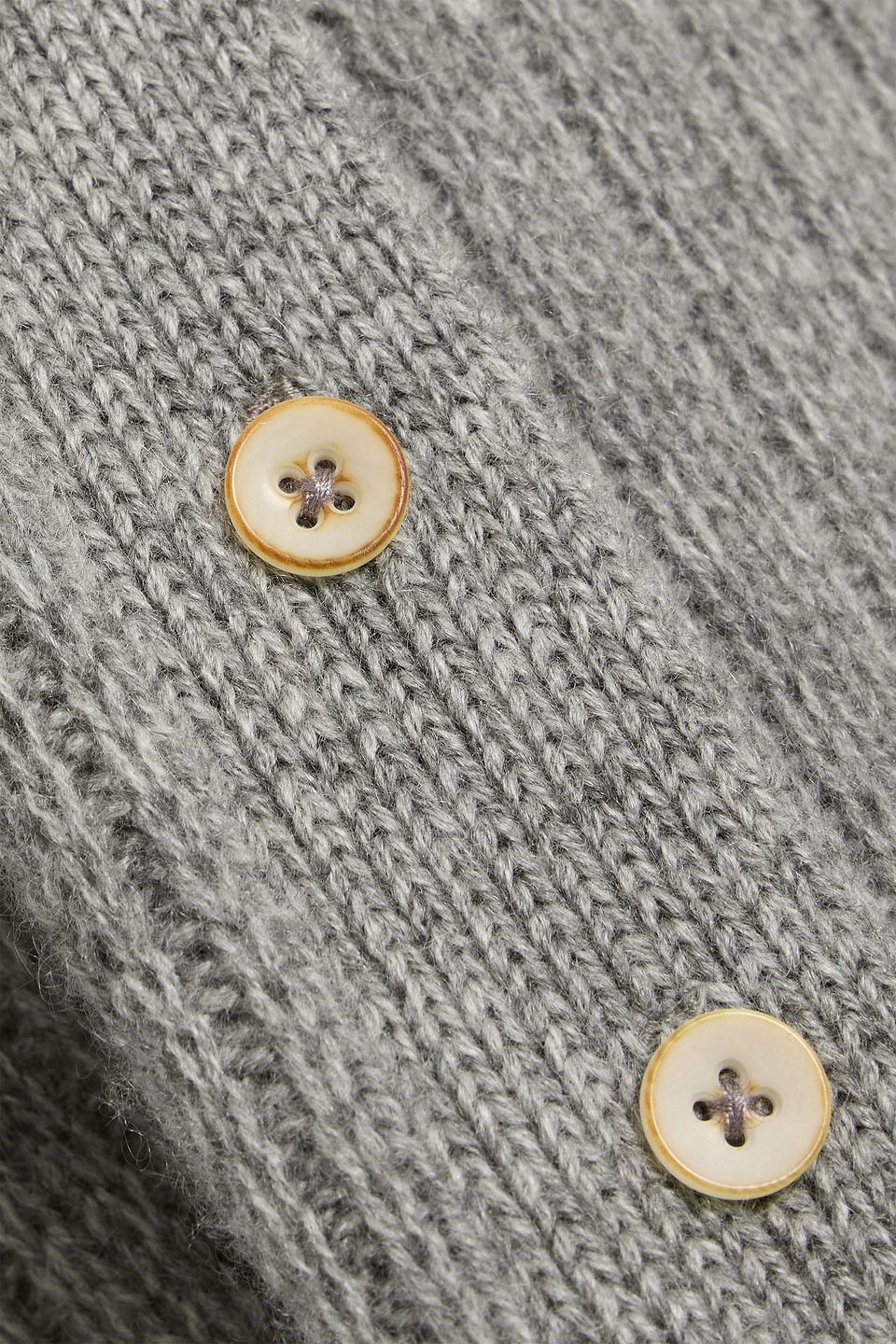 The Elder Statesman Bungalow Ribbed Cashmere Maxi Dress In Gray