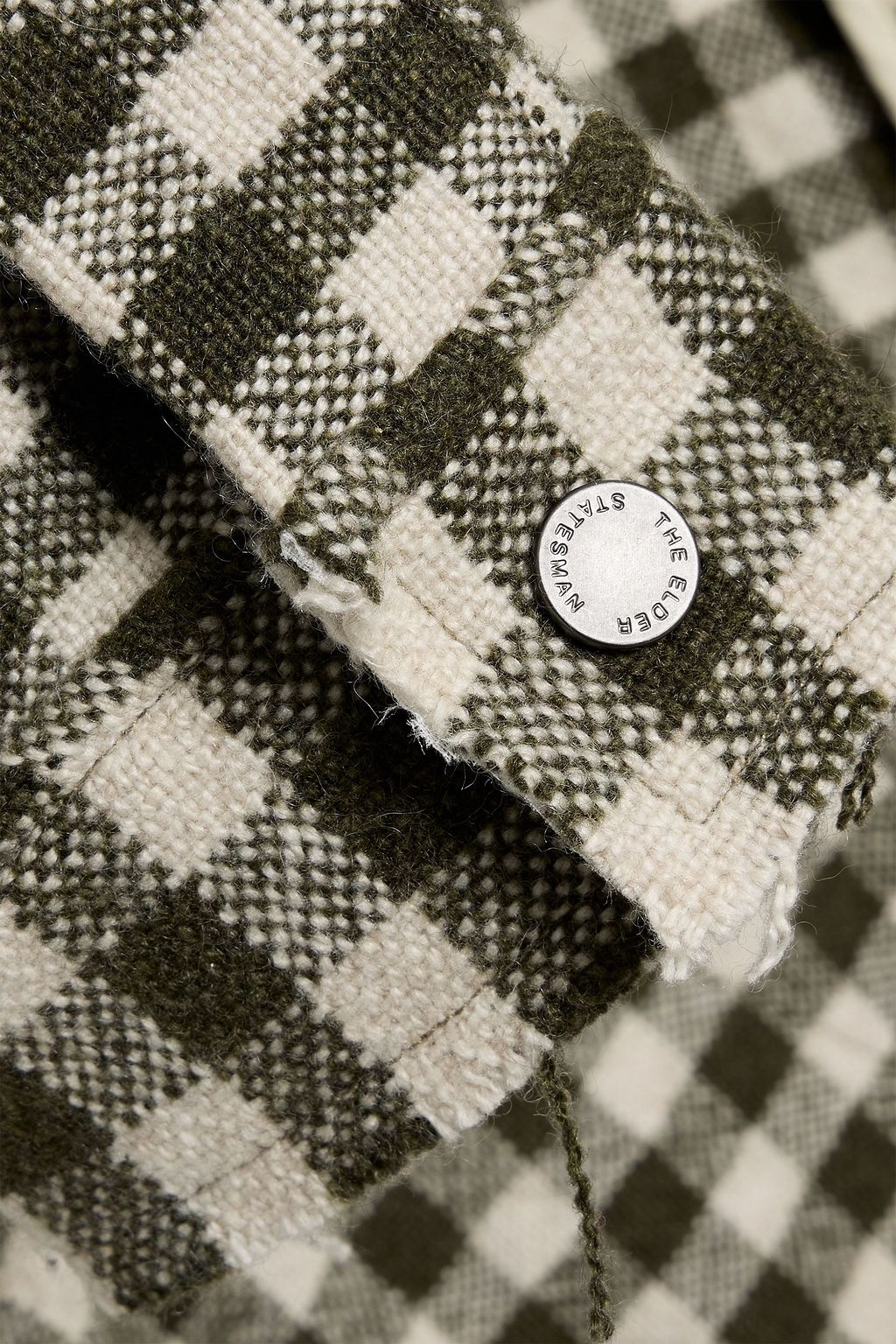 THE ELDER STATESMAN Decon gingham cashmere jacket