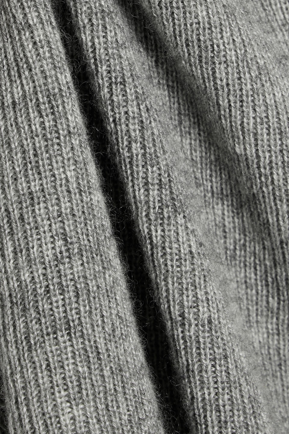 The Elder Statesman Delicash Ribbed Cashmere And Silk-blend Tank In Gray