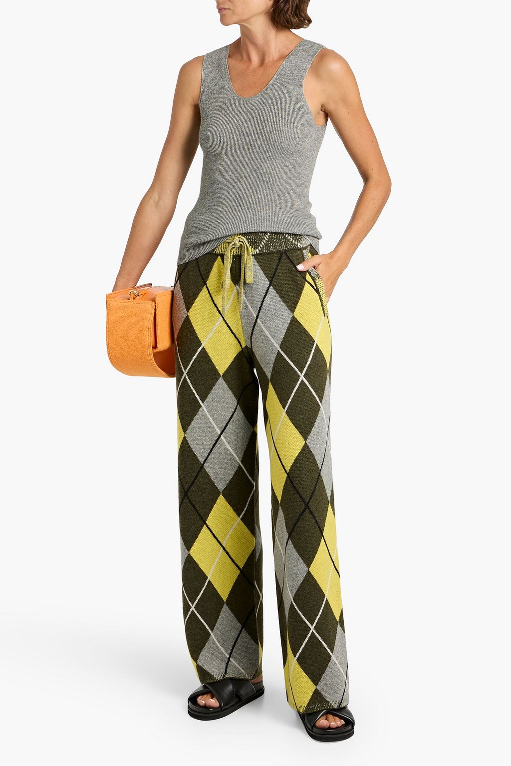 THE ELDER STATESMAN Delicash ribbed cashmere and silk-blend tank