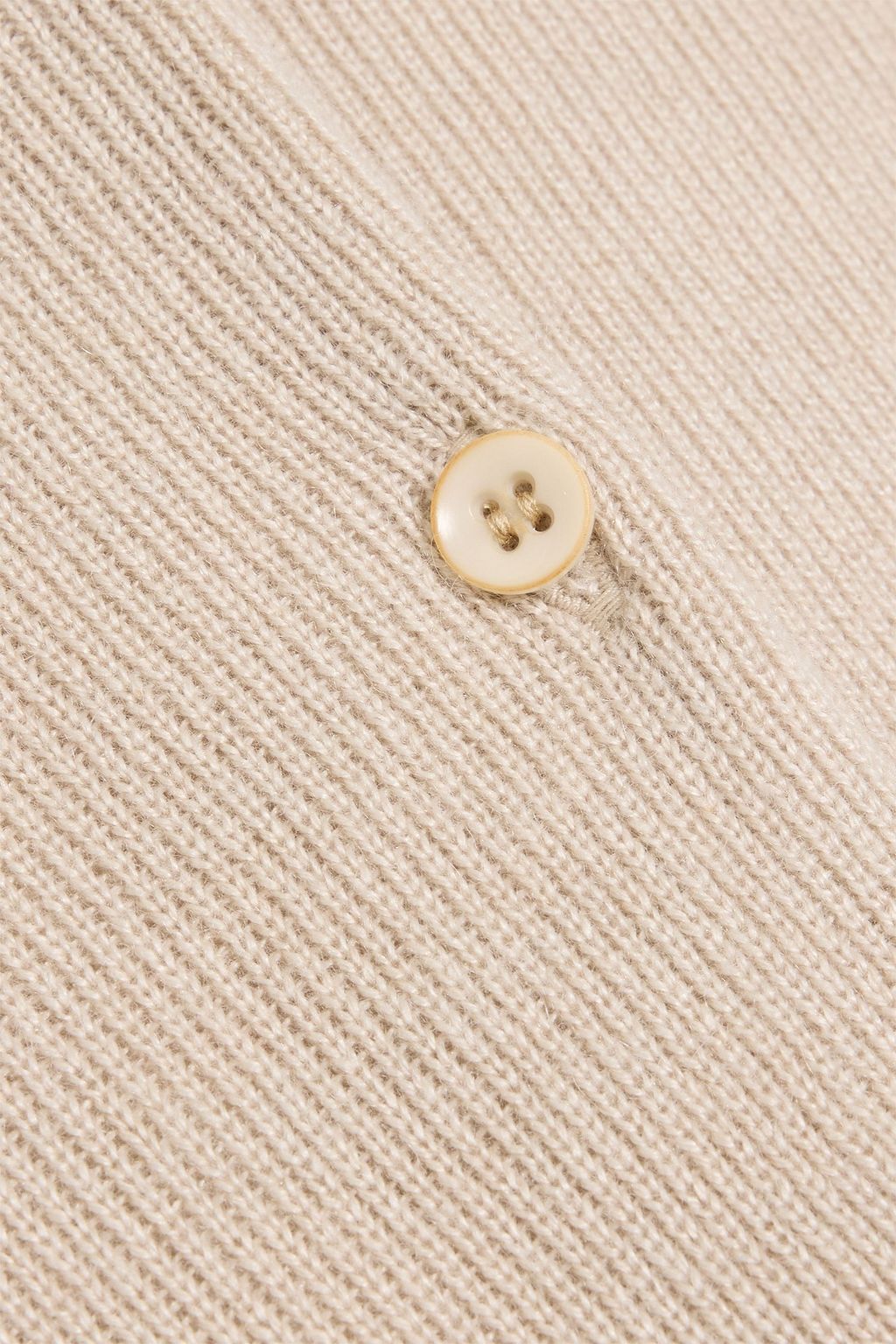 THE ELDER STATESMAN Delicash ribbed cashmere and silk-blend cardigan