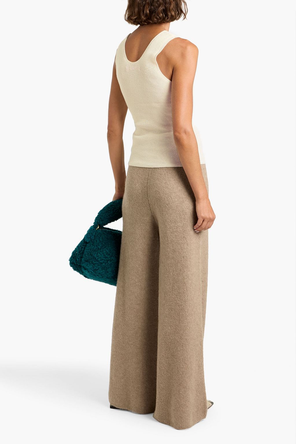 THE ELDER STATESMAN Delicash ribbed cashmere and silk-blend tank