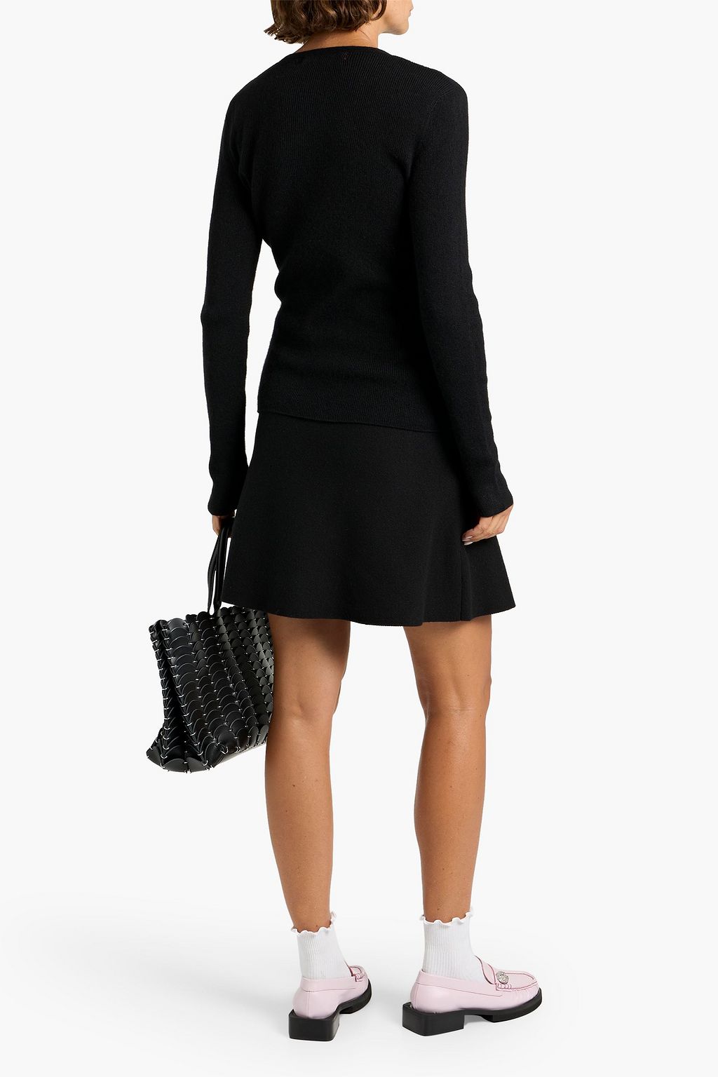 THE ELDER STATESMAN Delicash ribbed cashmere and silk-blend cardigan