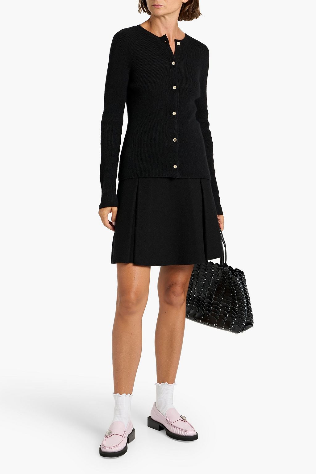 THE ELDER STATESMAN Delicash ribbed cashmere and silk-blend cardigan