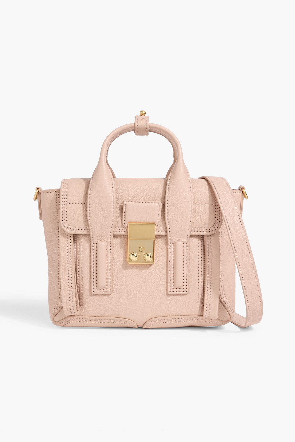 3.1 Phillip Lim Pashli Pebbled-leather Tote In Pink