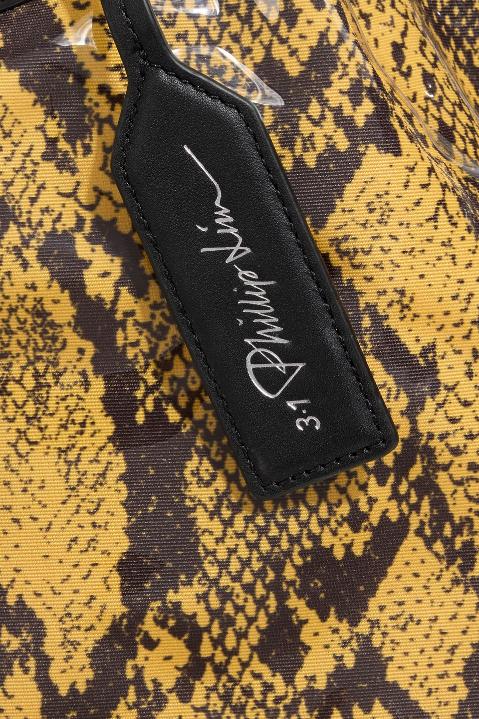3.1 Phillip Lim Snake-print Vinyl Tote In Orange