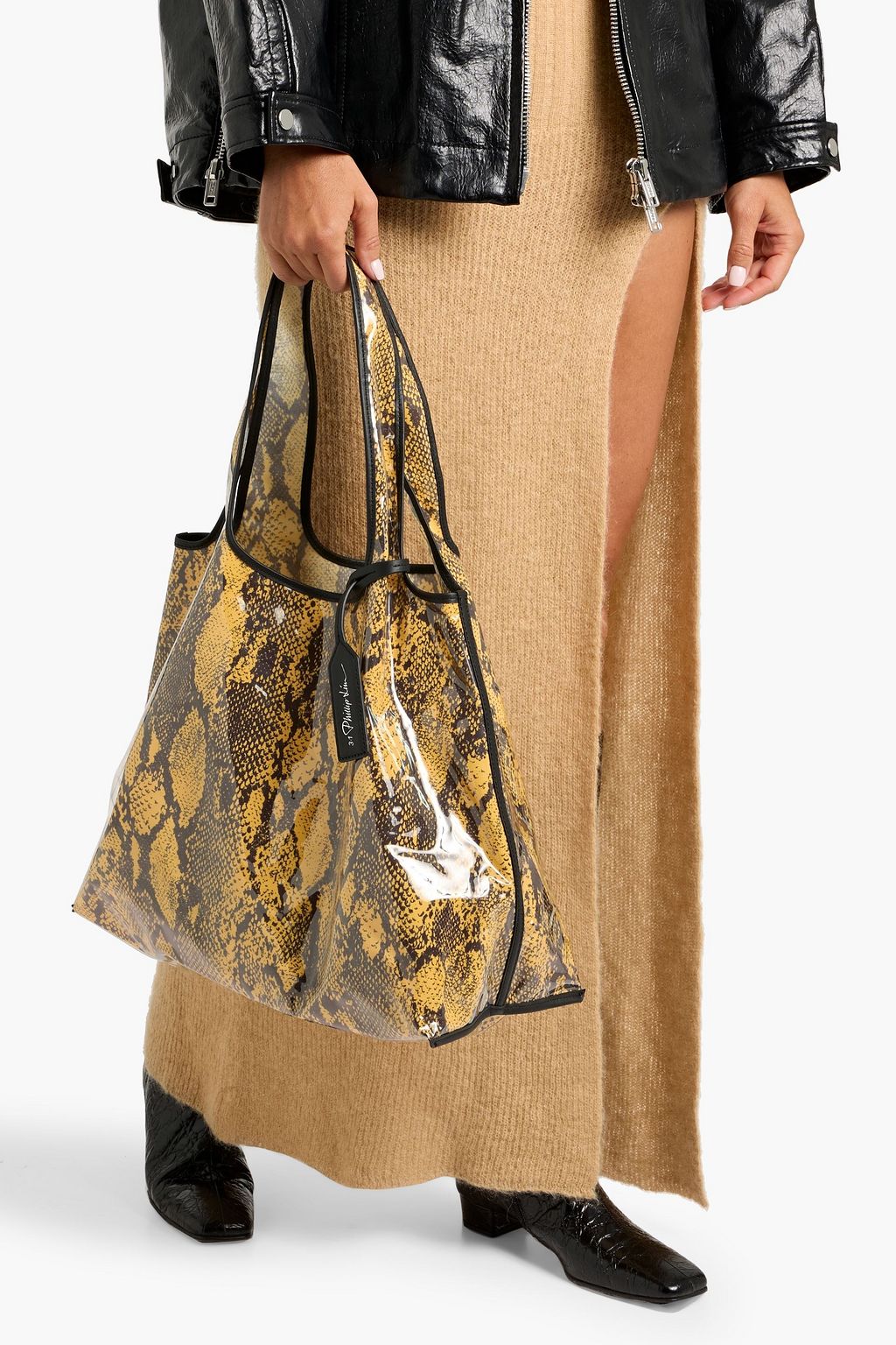 3.1 PHILLIP LIM Snake-print vinyl tote