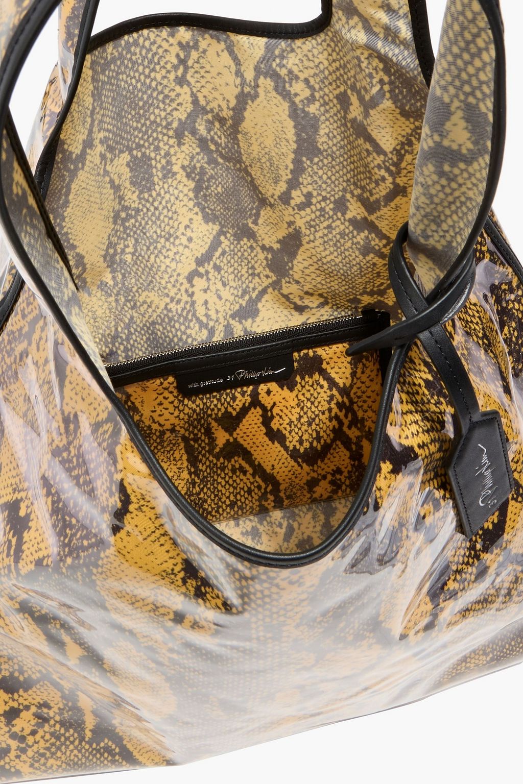 3.1 PHILLIP LIM Snake-print vinyl tote