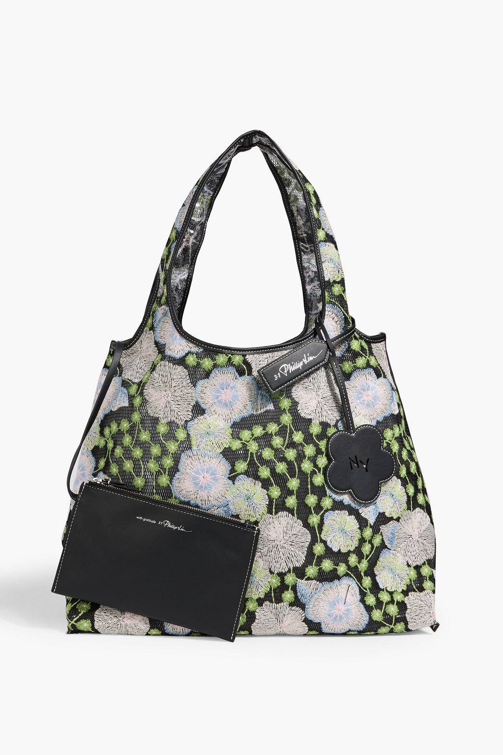 3.1 PHILLIP LIM Embroidered vinyl tote