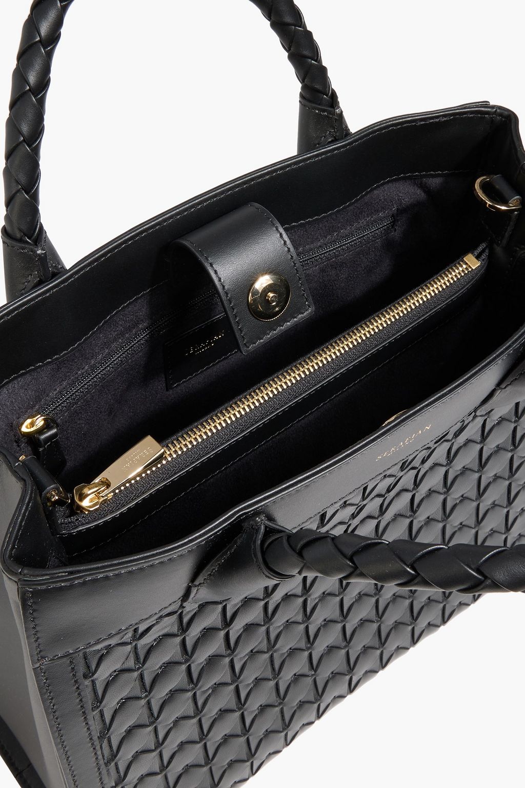 SERAPIAN Lorelei woven leather tote