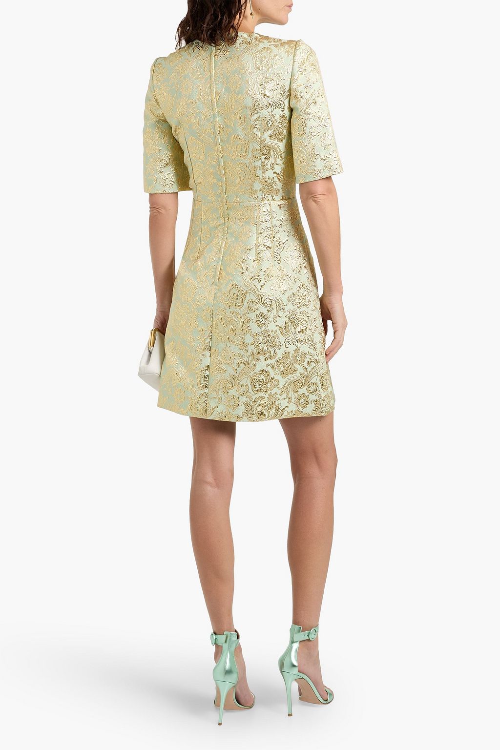 DOLCE&GABBANA Metallic brocade mini dress