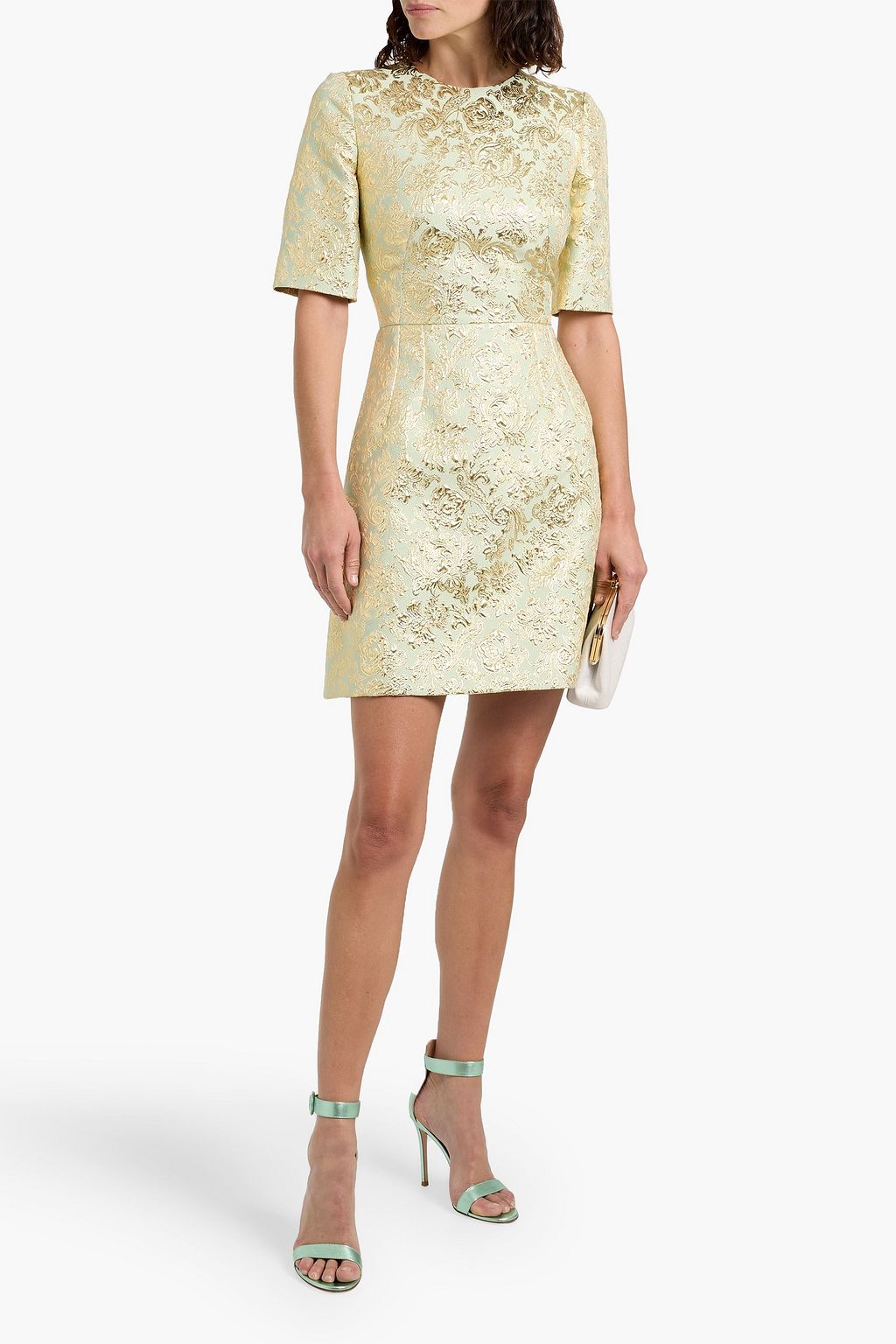 DOLCE&GABBANA Metallic brocade mini dress