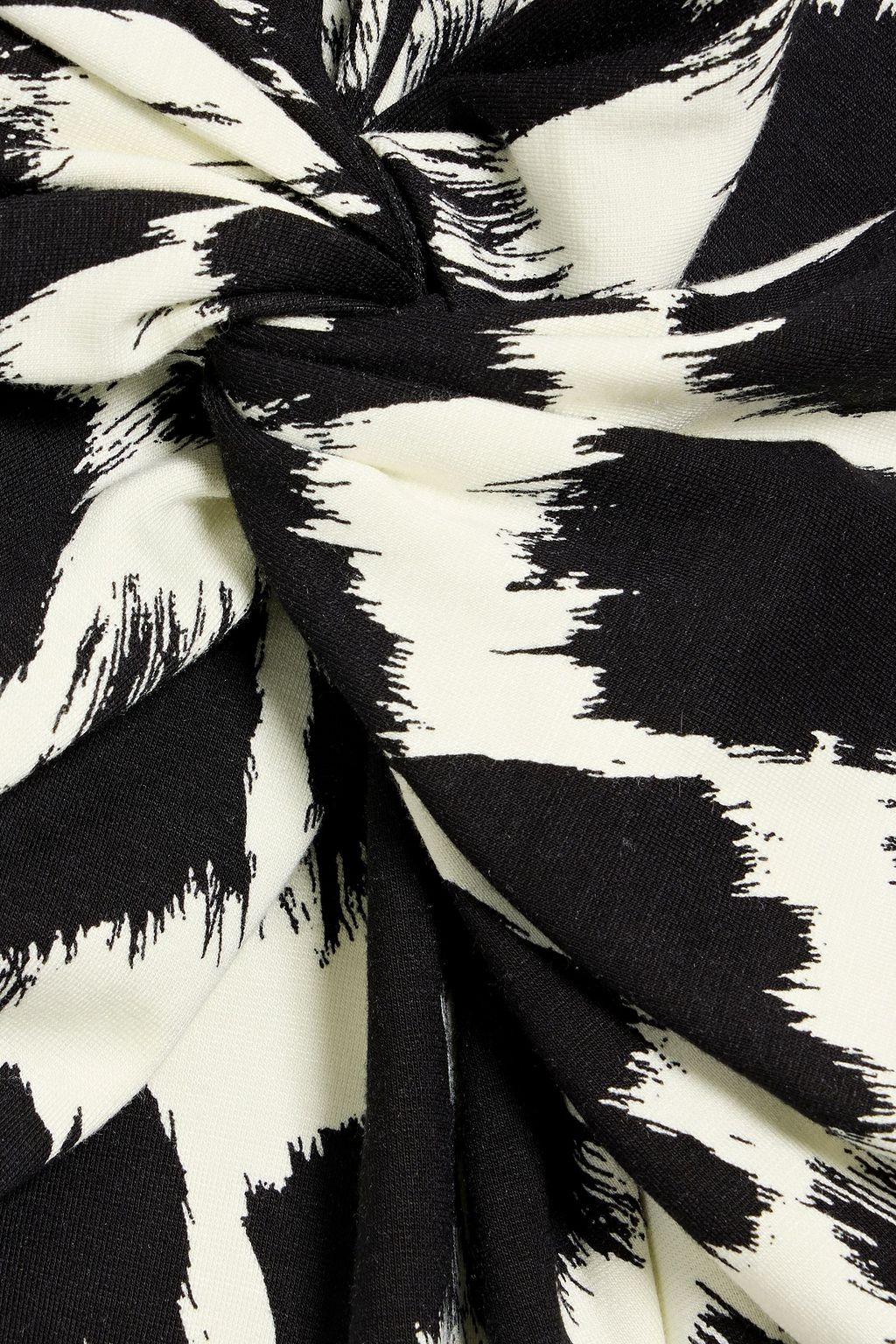 DIANE VON FURSTENBERG Libra twisted printed stretch-jersey midi dress