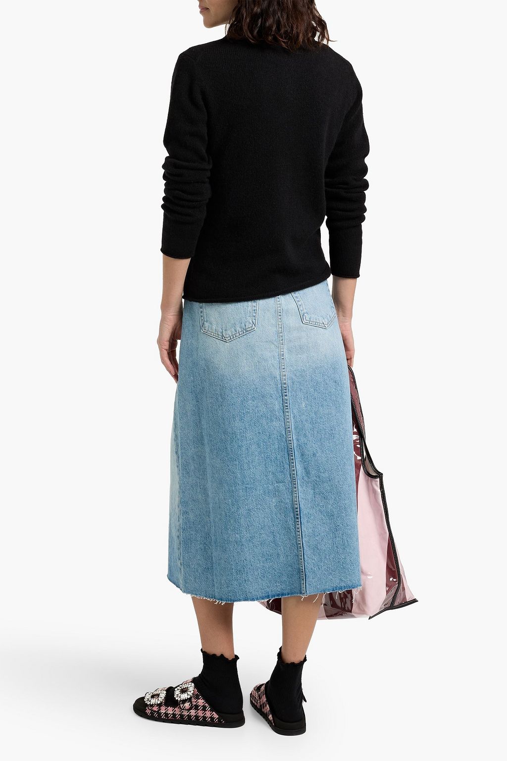 THE ELDER STATESMAN Cashmere polo sweater