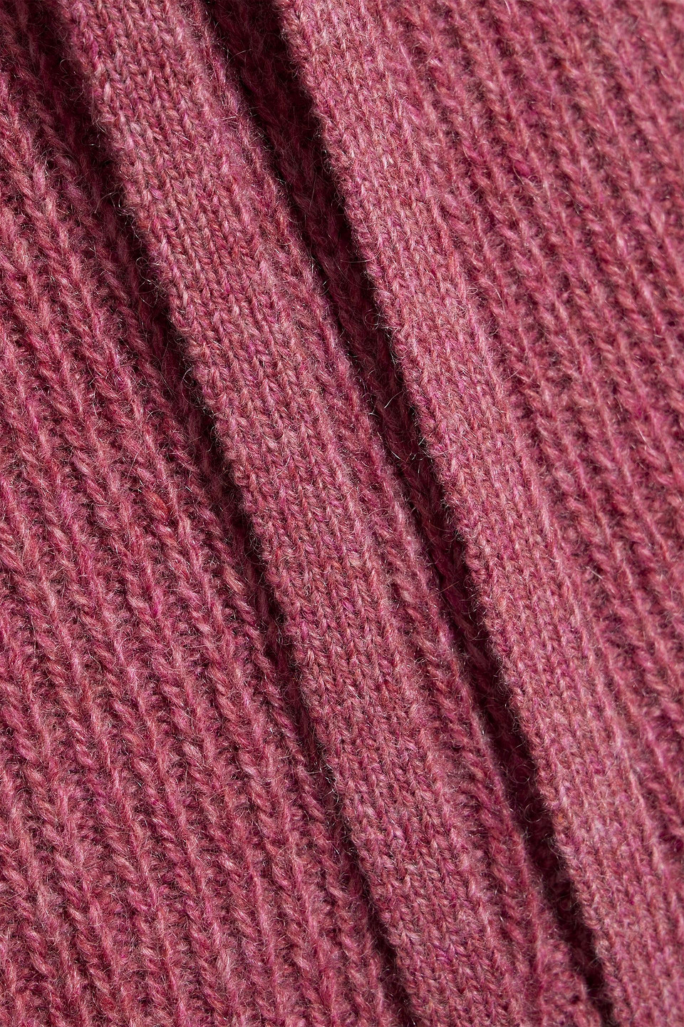 The Elder Statesman Ribbed Cashmere Track Pants In Purple