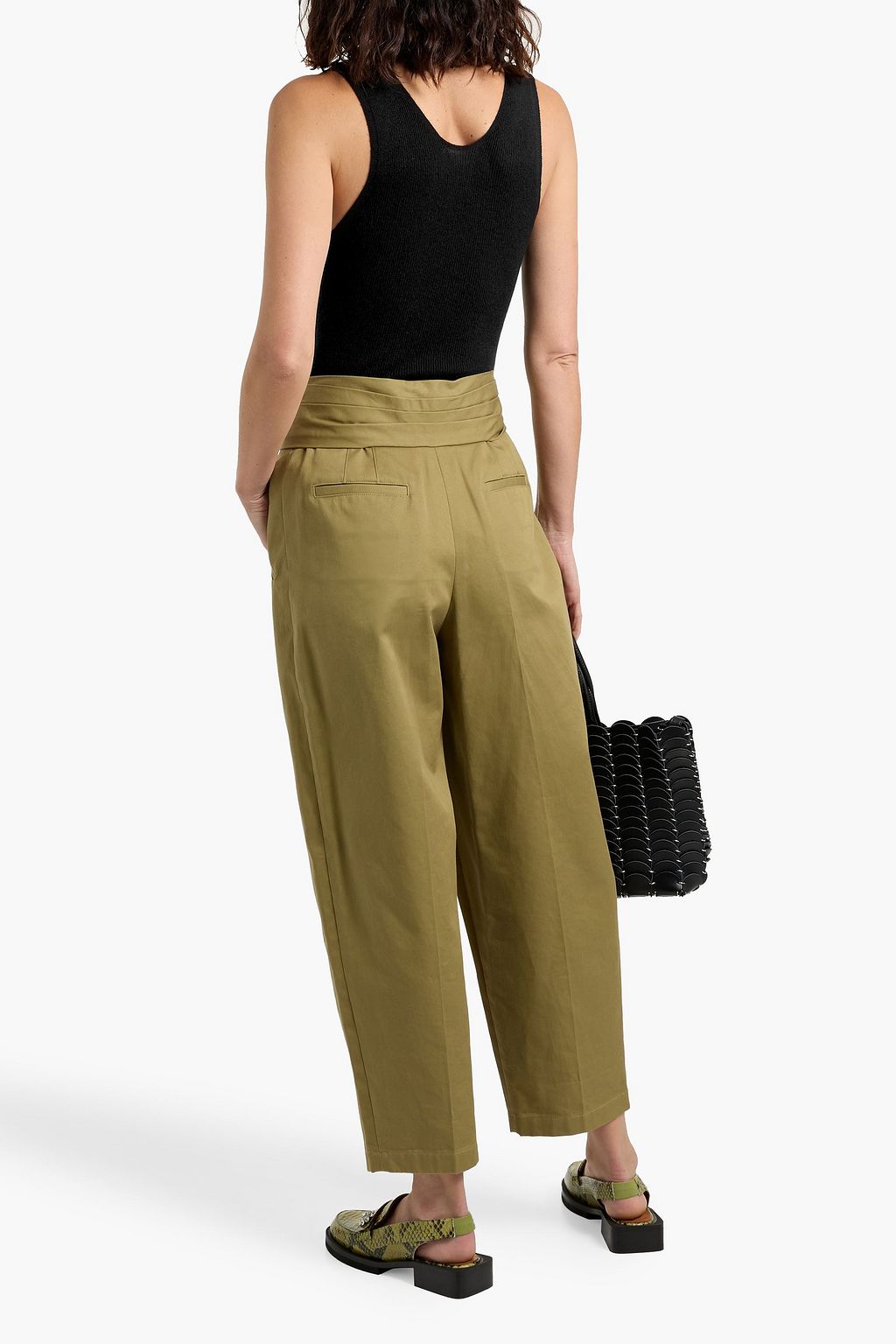 THE ELDER STATESMAN Delicash ribbed cashmere and silk-blend tank