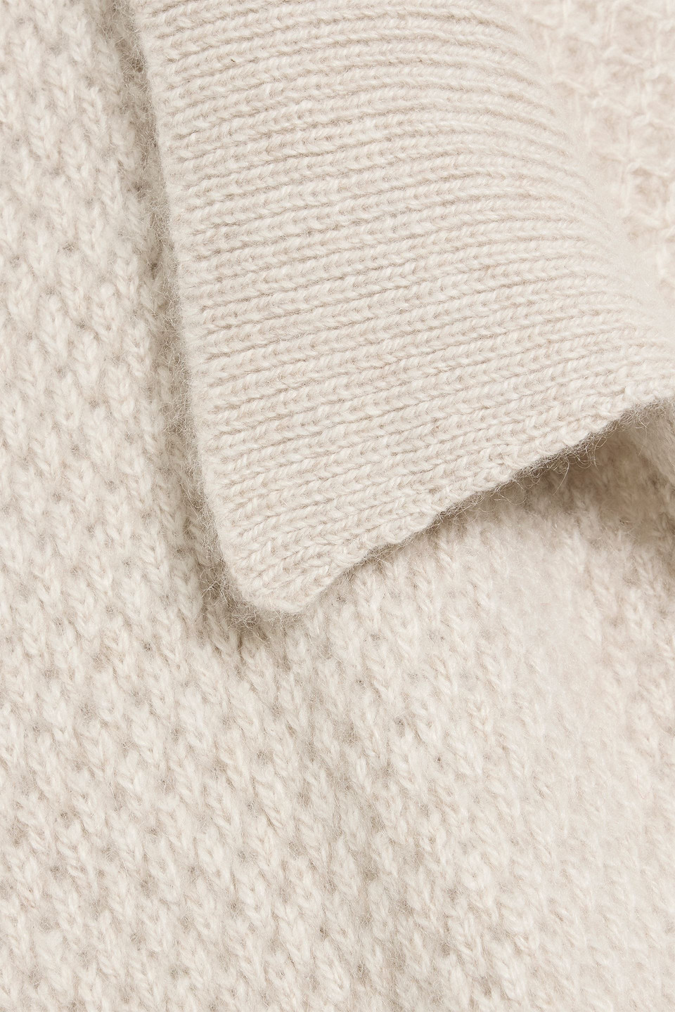 The Elder Statesman Textured-knit Cashmere Cardigan In Neutral
