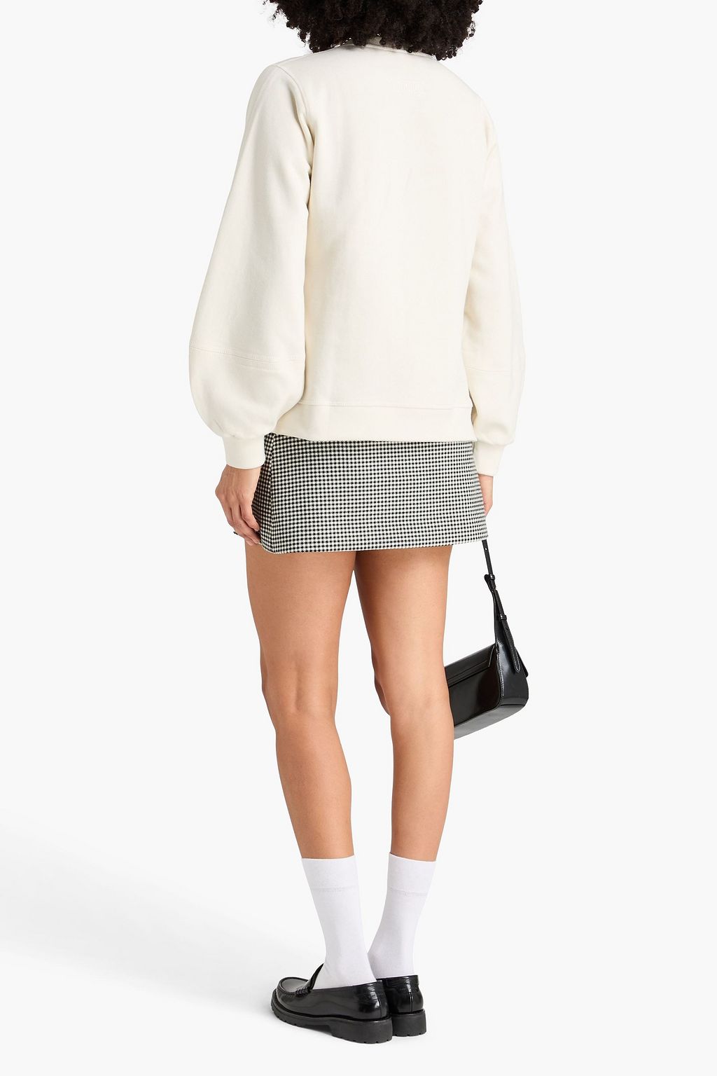 GANNI コットン混フリース スウェットシャツ