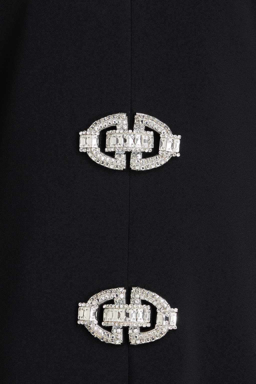 DAVID KOMA فستان قصير من الكريب بتصميم مزركش