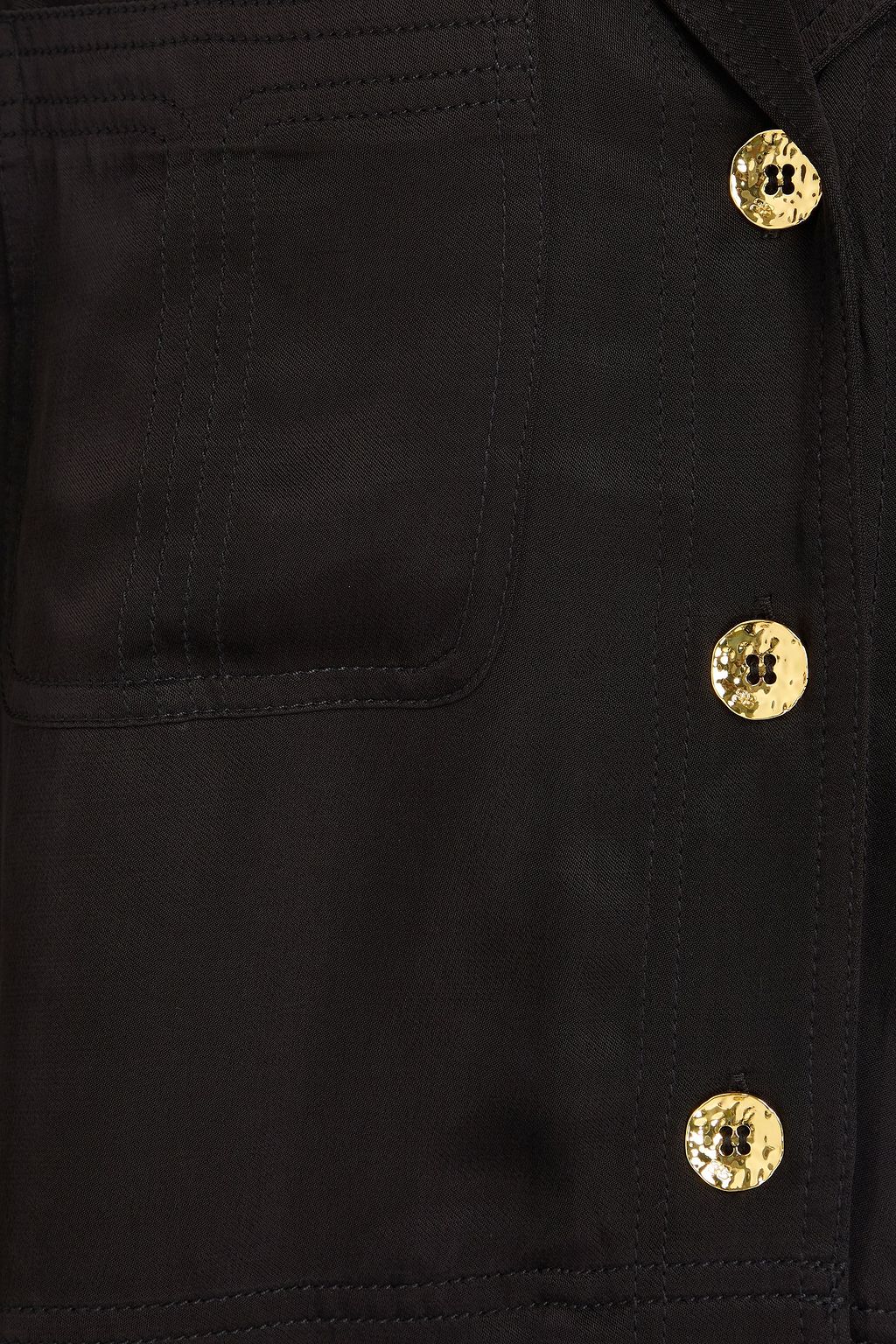 GANNI Cupro and ECOVERO™-blend satin shirt