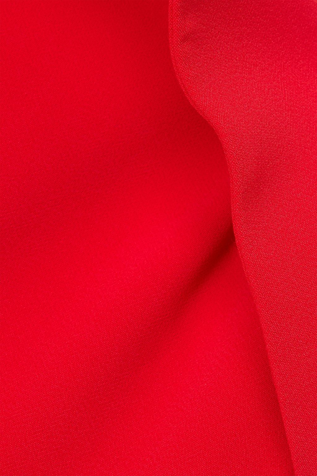 DAVID KOMA فستان متوسط الطول من الكريب مزين بالكريستال