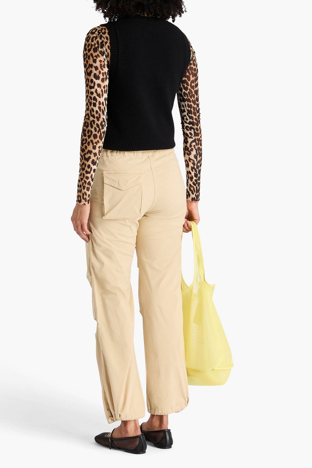 GANNI Intarsia wool-blend vest