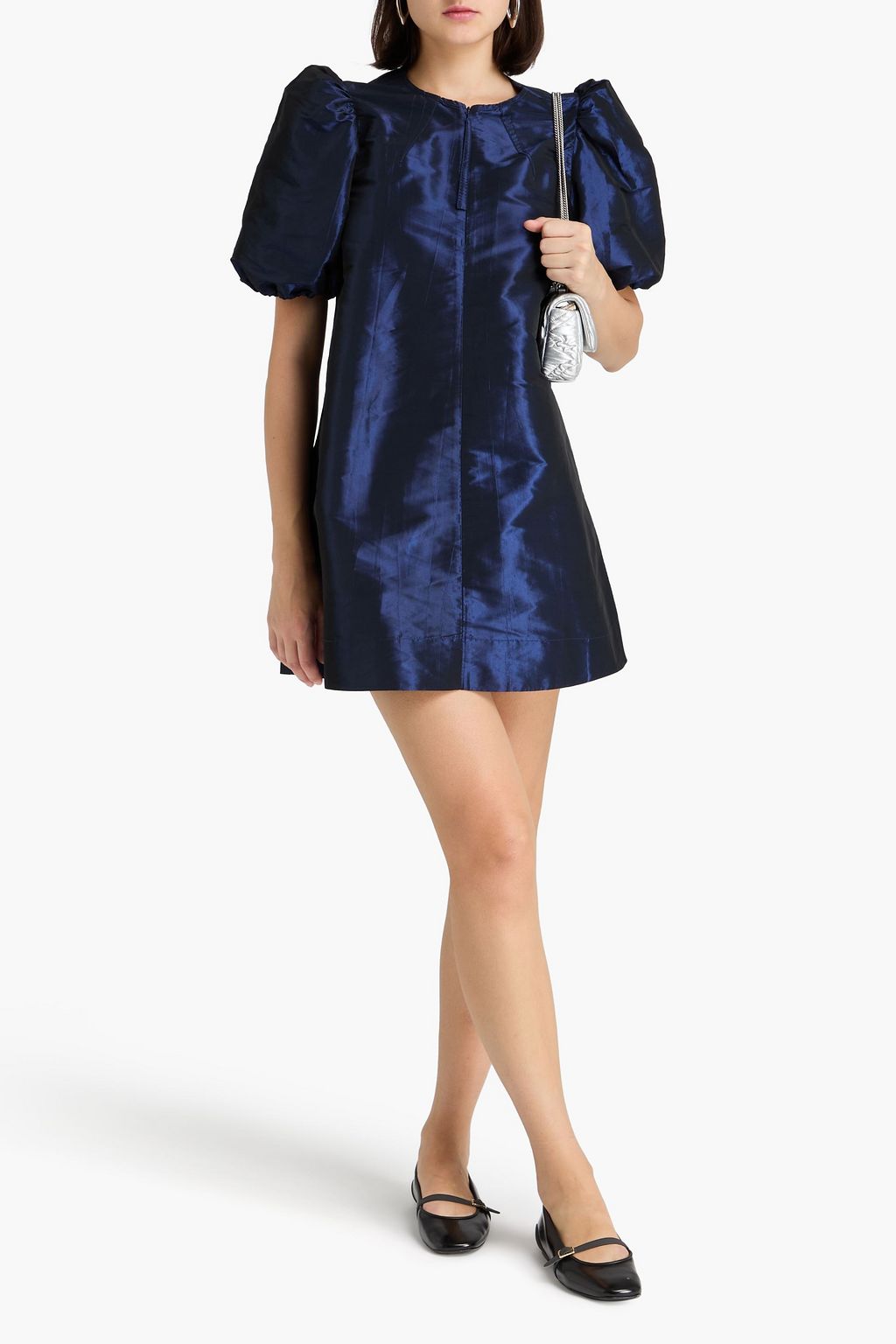 GANNI Taffeta mini dress