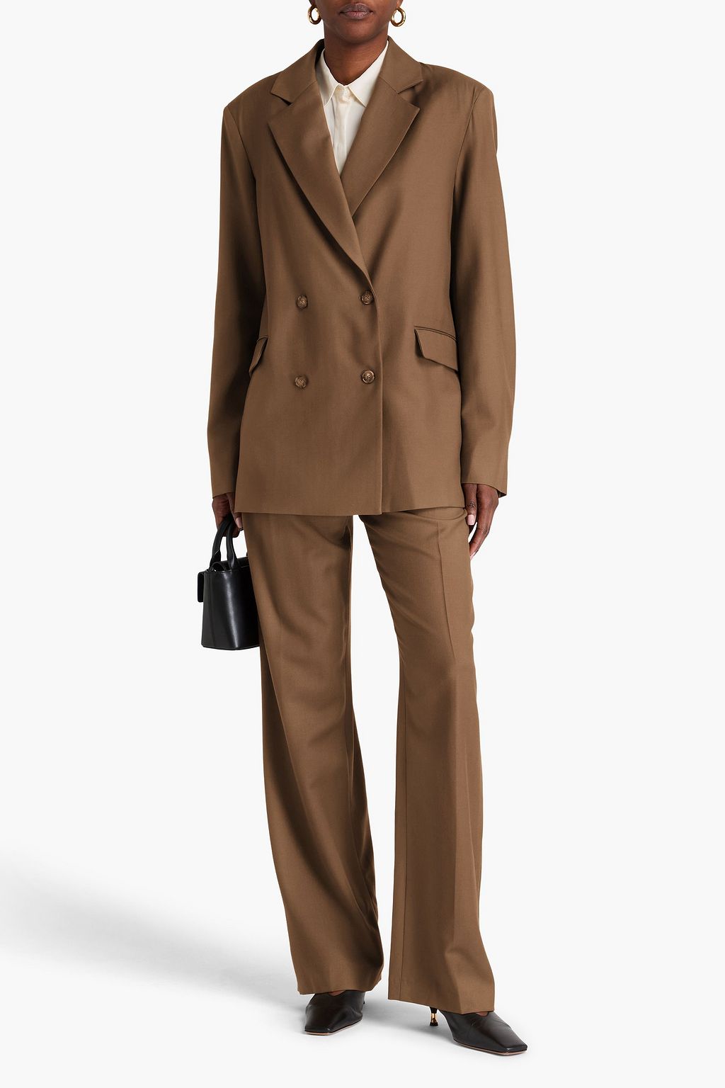 LOULOU STUDIO Donau double-breasted wool-twill blazer