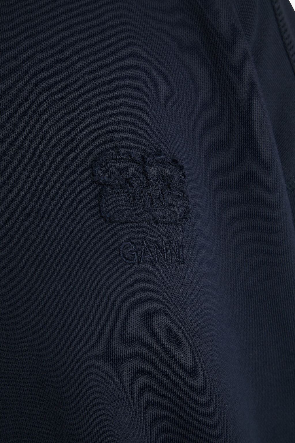 GANNI French cotton-terry sweatshirt