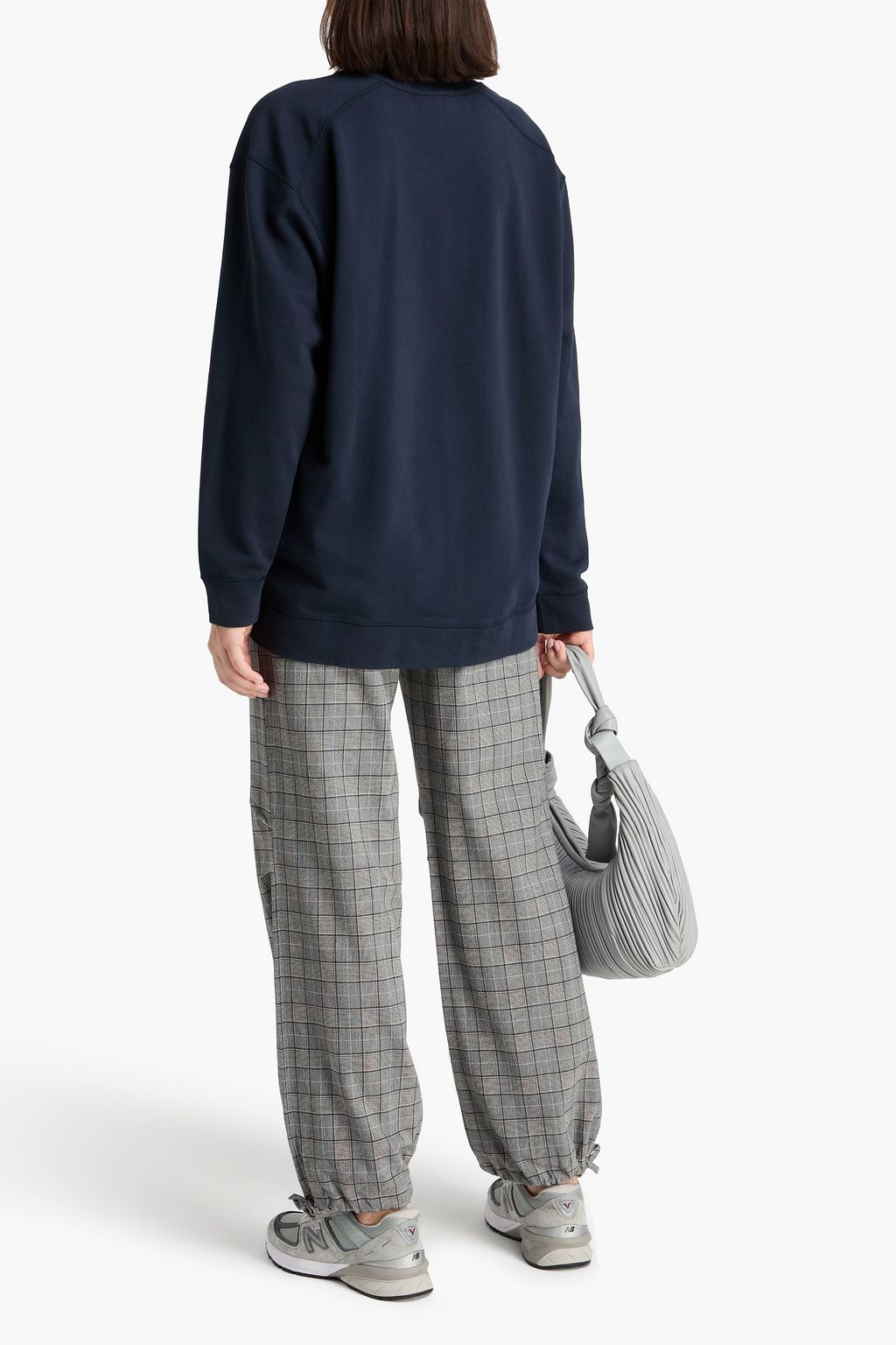 GANNI French cotton-terry sweatshirt