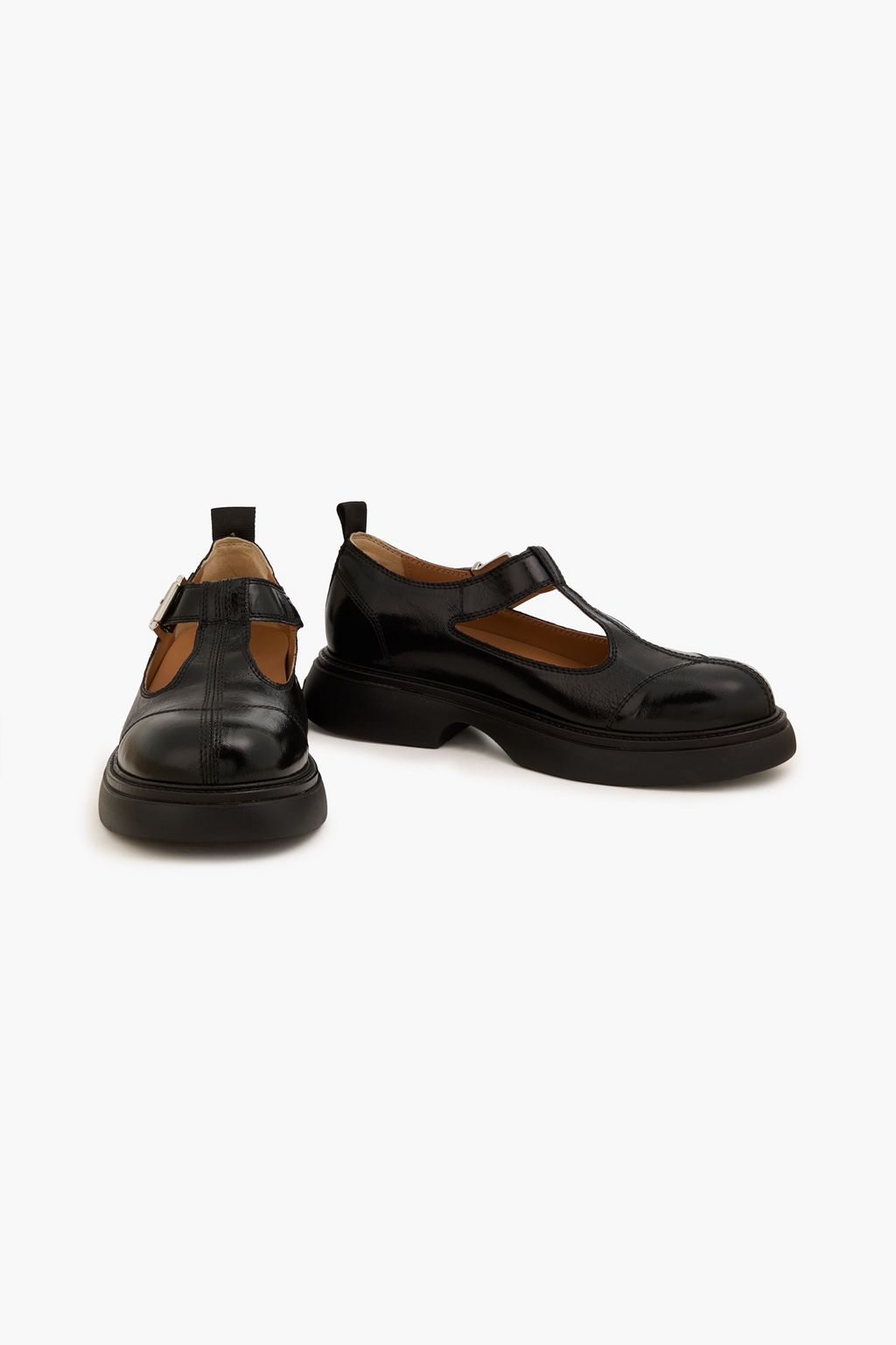 GANNI Buckled Mary Jane flats