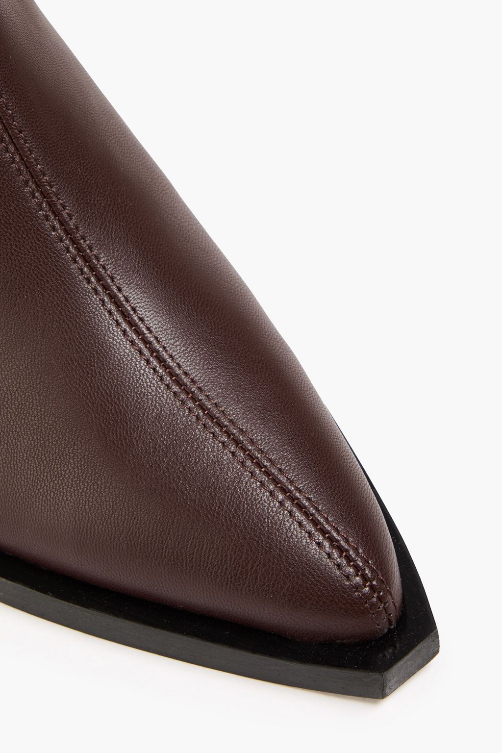 GANNI Leather-blend Chelsea boots