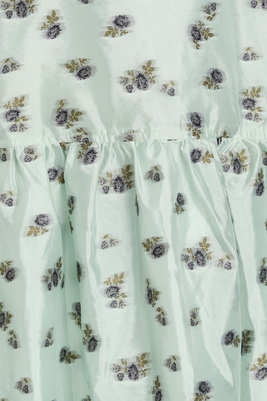 GANNI Floral-print fil coupé organza dress