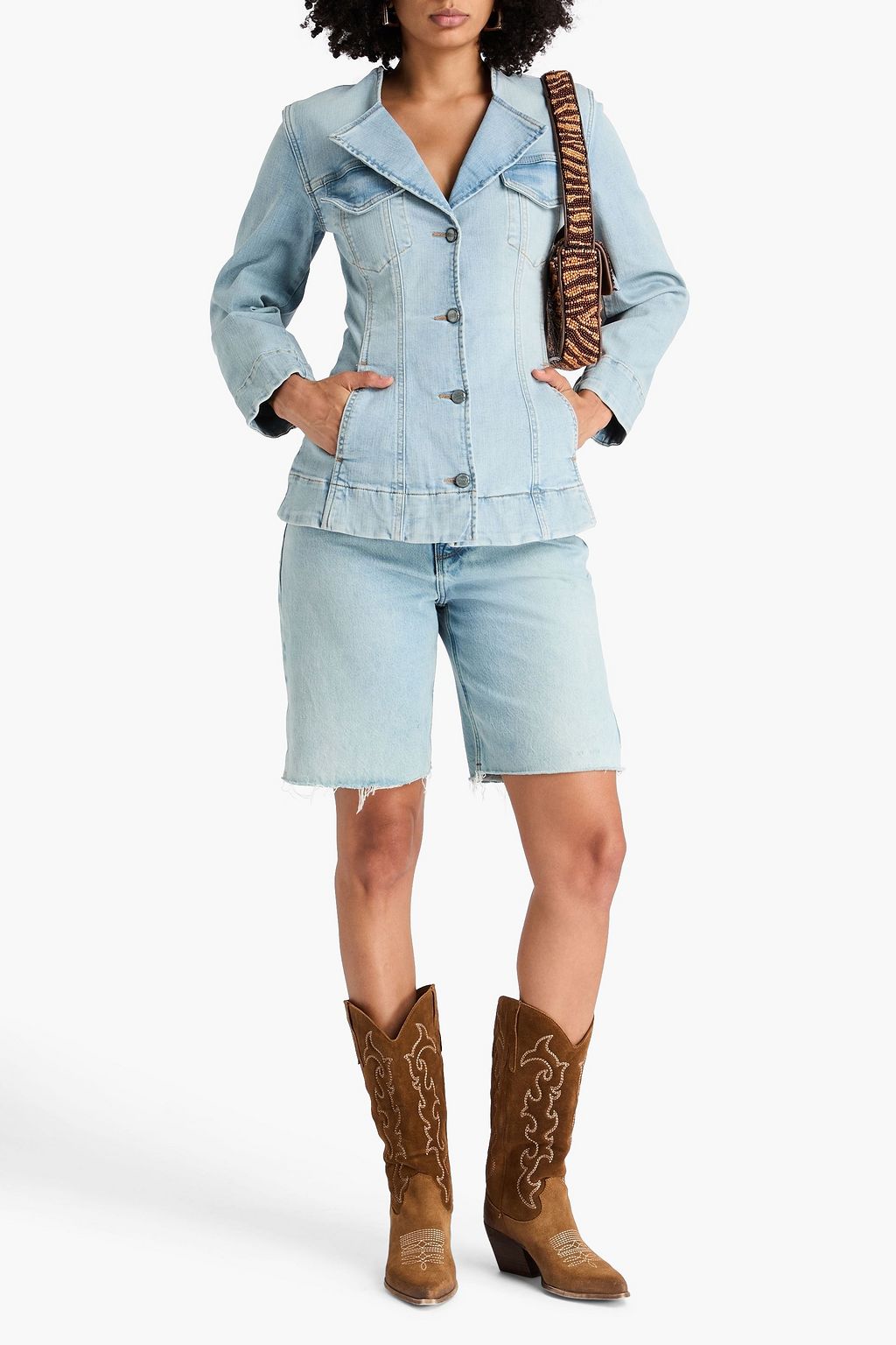 GANNI Denim blazer