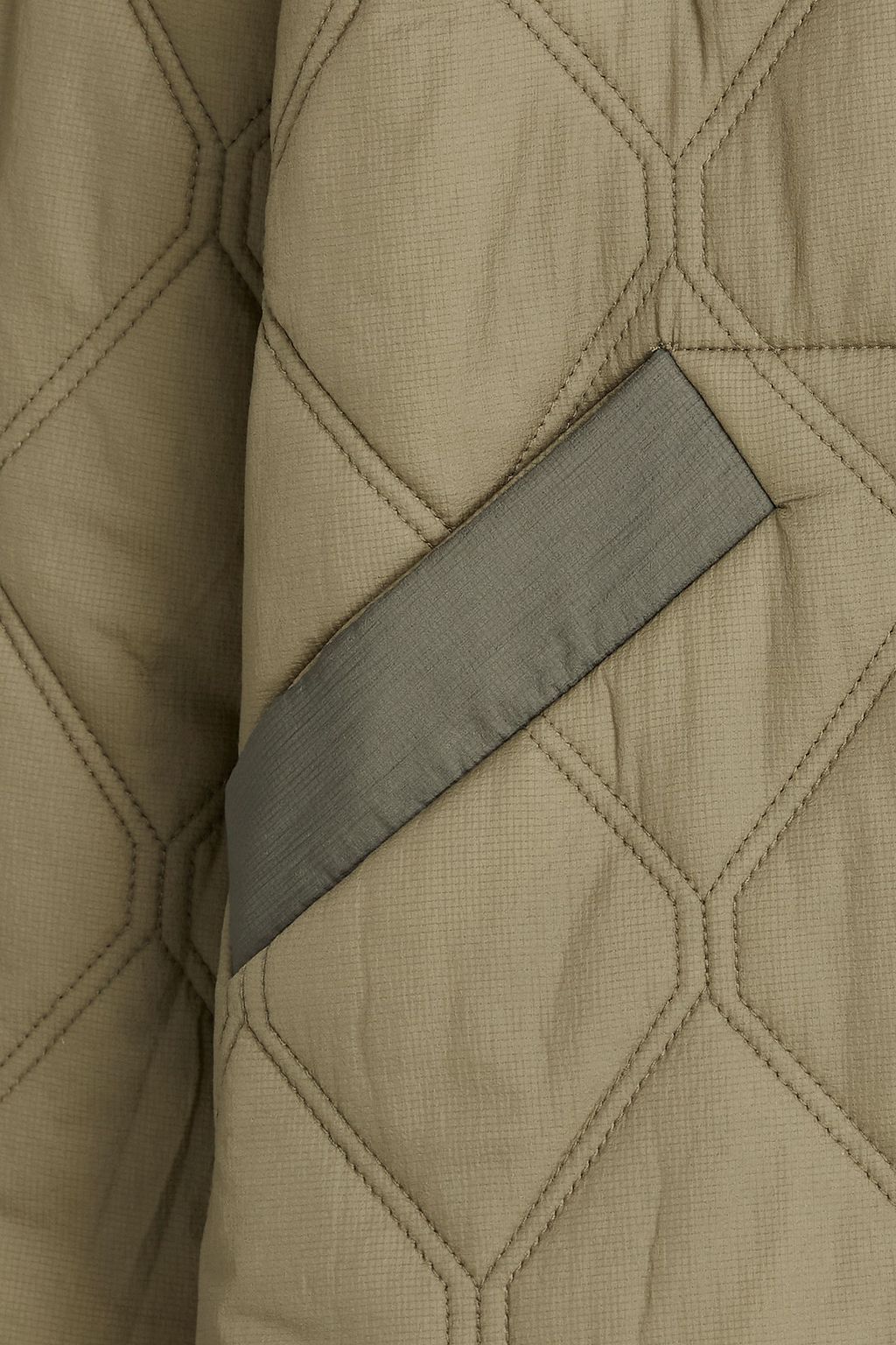 GANNI Quilted shell coat