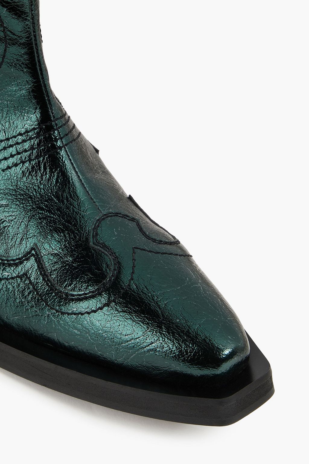 GANNI Metallic Cowboy boots