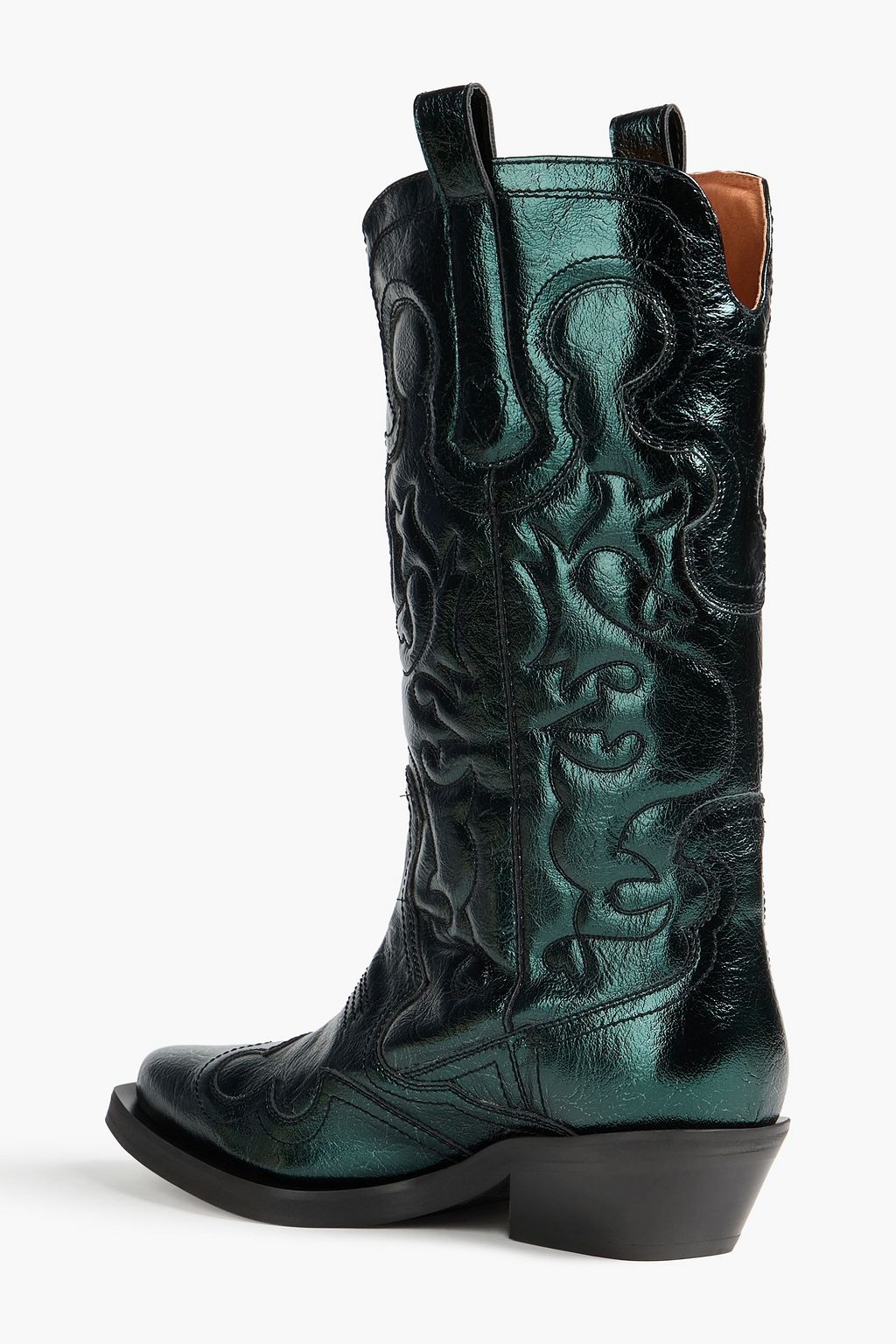GANNI Metallic Cowboy boots