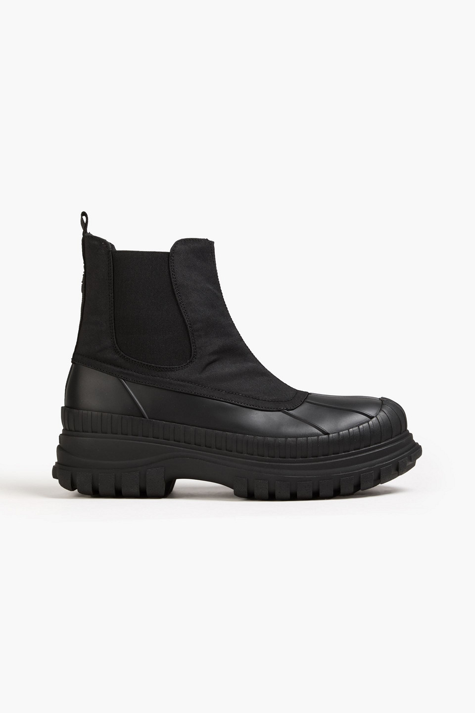 Ganni Shell Chelsea Boots In Black