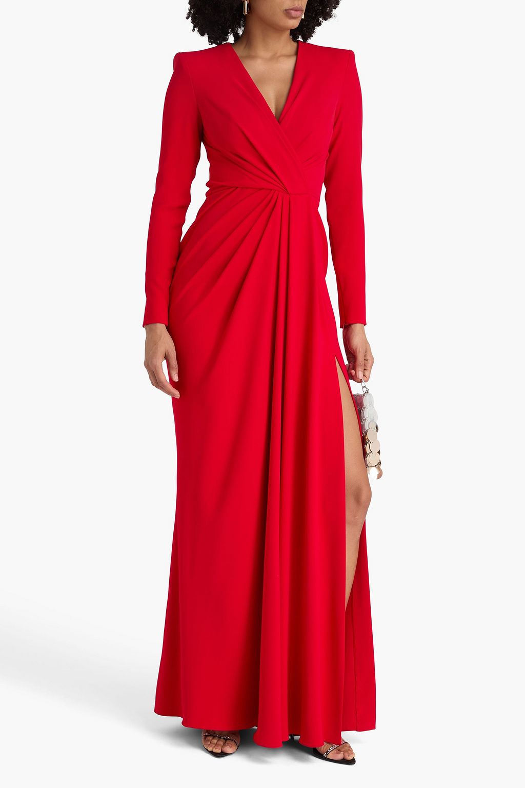 ZUHAIR MURAD Wrap-effect crepe gown