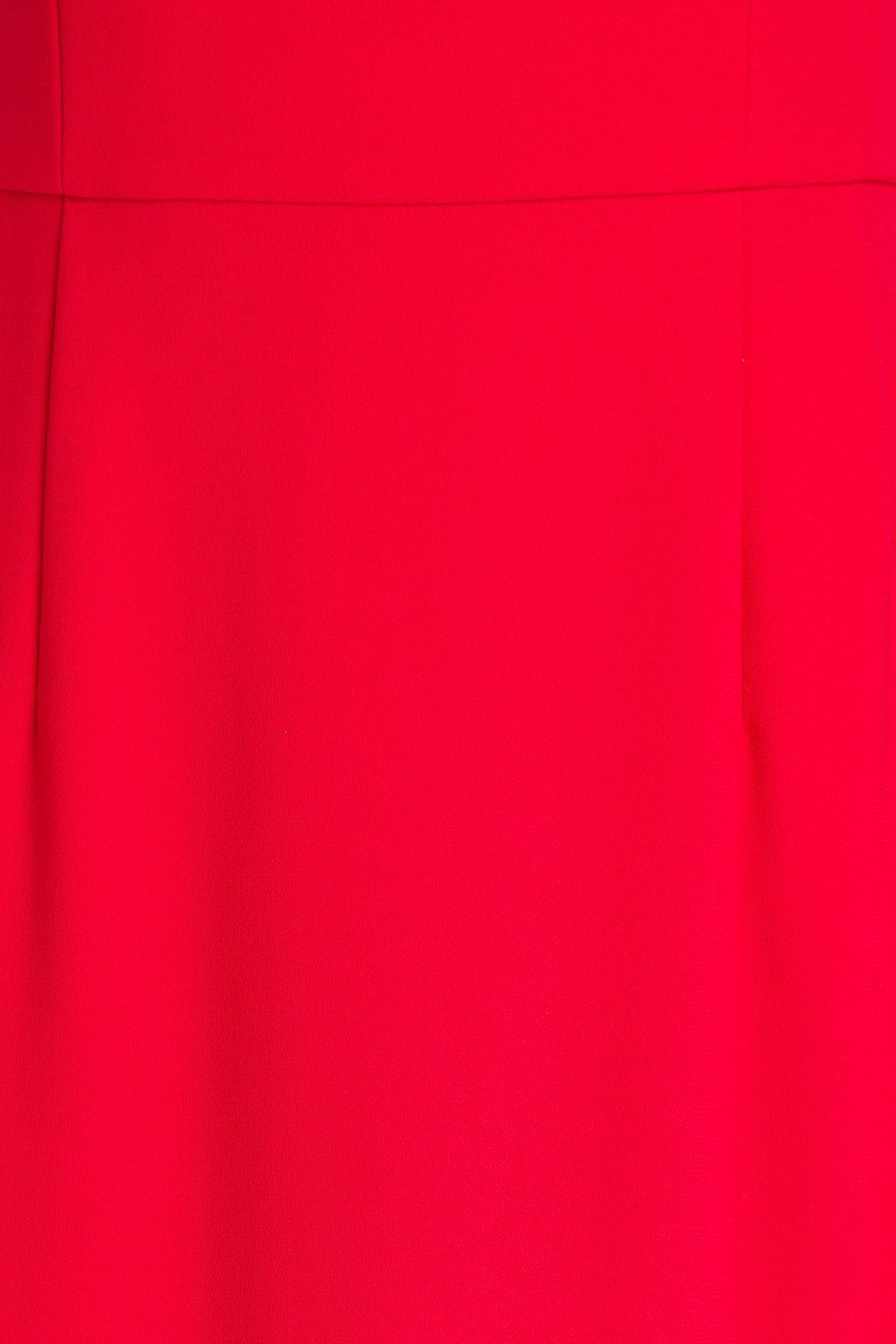 ZUHAIR MURAD Strapless tulle-trimmed crepe midi dress